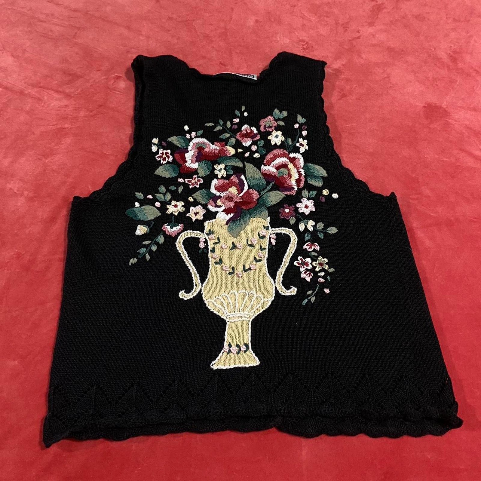 Vintage Vintage knit vest Size L / US 10 / IT 46 - 5 Thumbnail