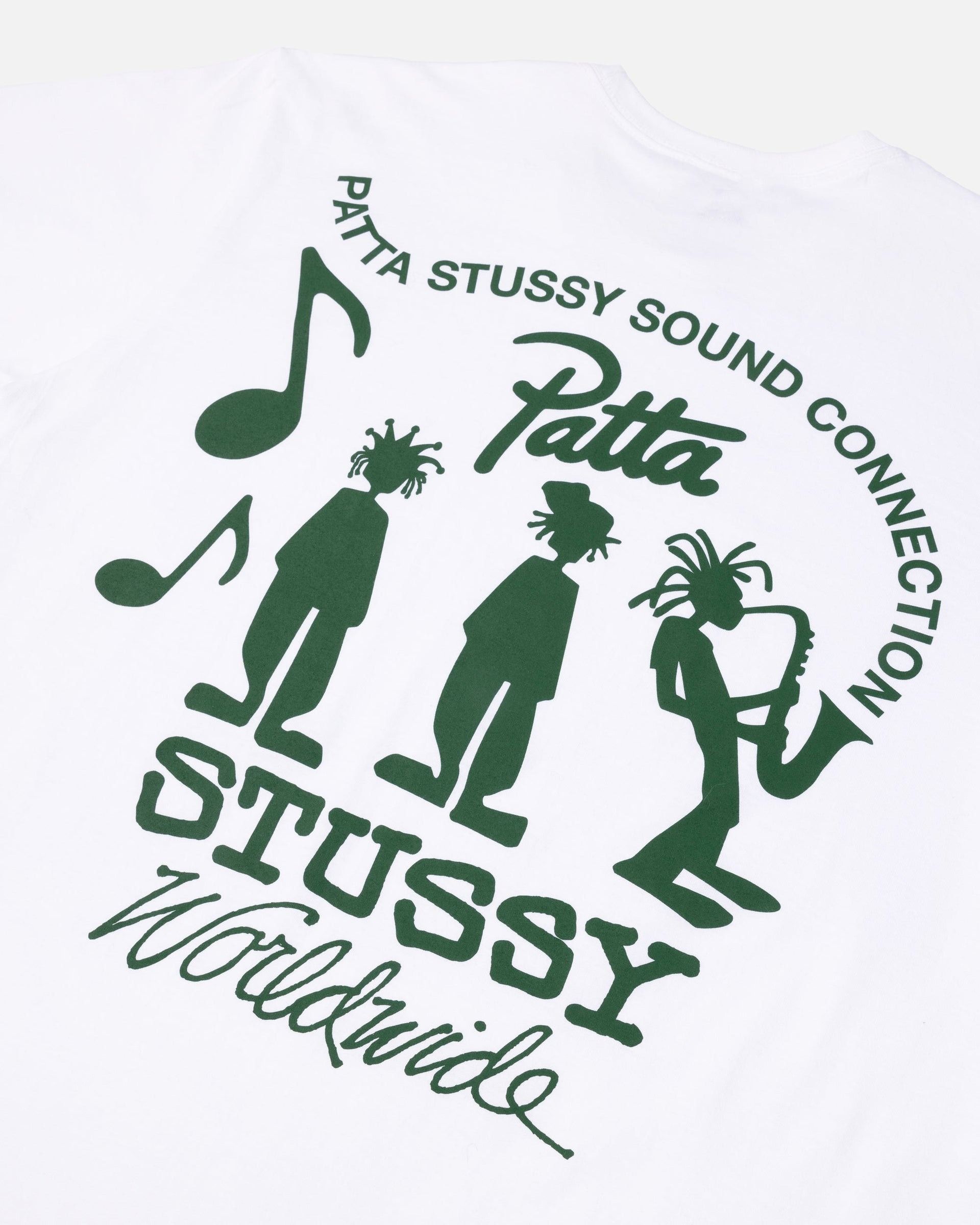 Patta × Stussy Stussy Patta Sound Connection Tee White Size US XL / EU 56 / 4 - 3 Thumbnail