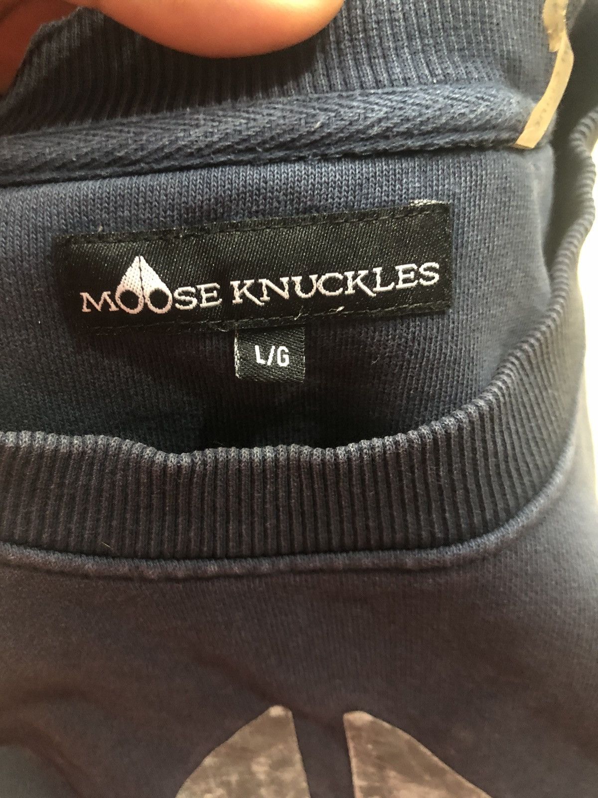 Japanese Brand × Moose Knuckles Moose Knuckles Big Logo Sweatshirt Size US XL / EU 56 / 4 - 8 Thumbnail