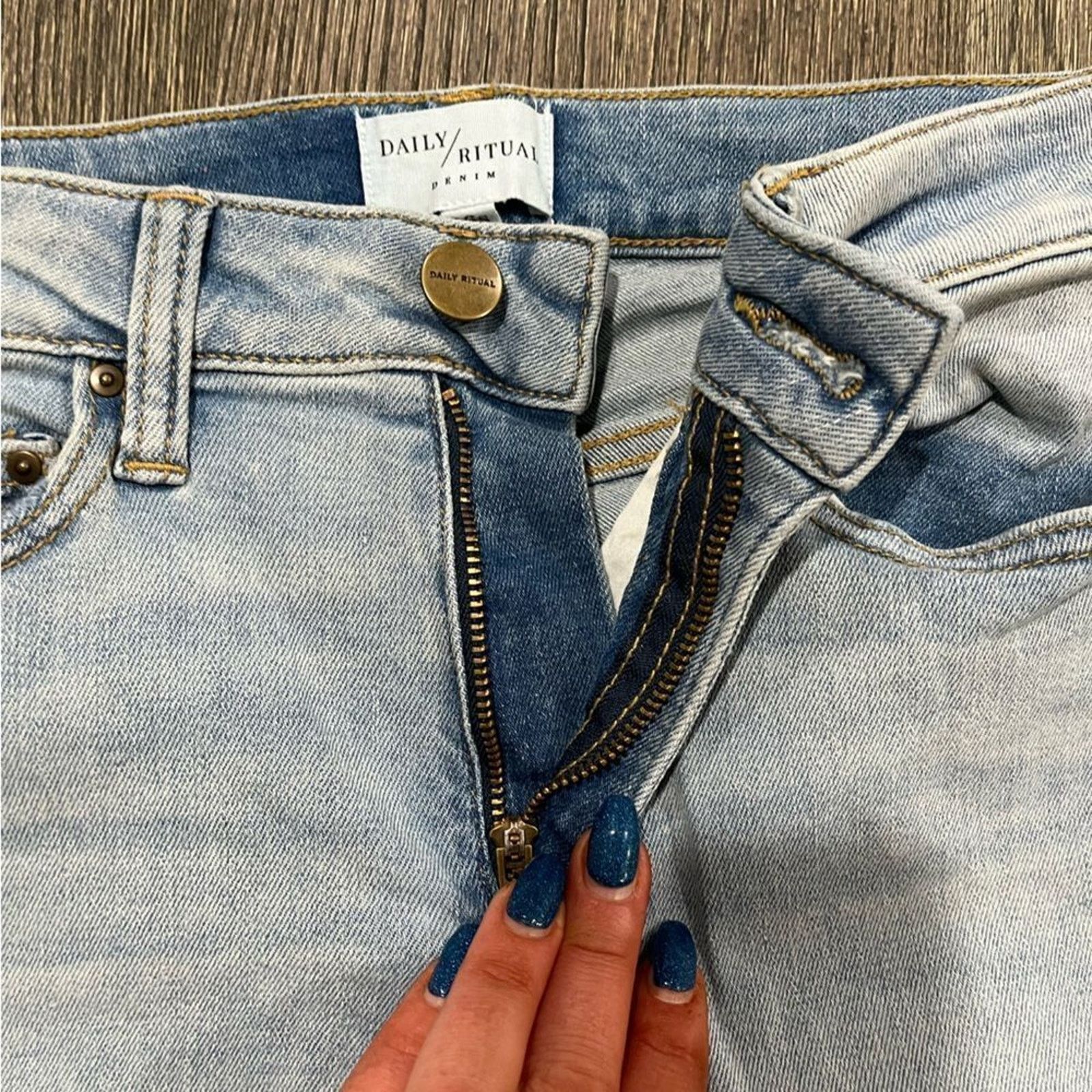 & Other Stories NWT Daily Ritual Denim Womens Skinny Mid-Rise Jeans Size 26S Size 26" / US 2 / IT 38 - 4 Thumbnail