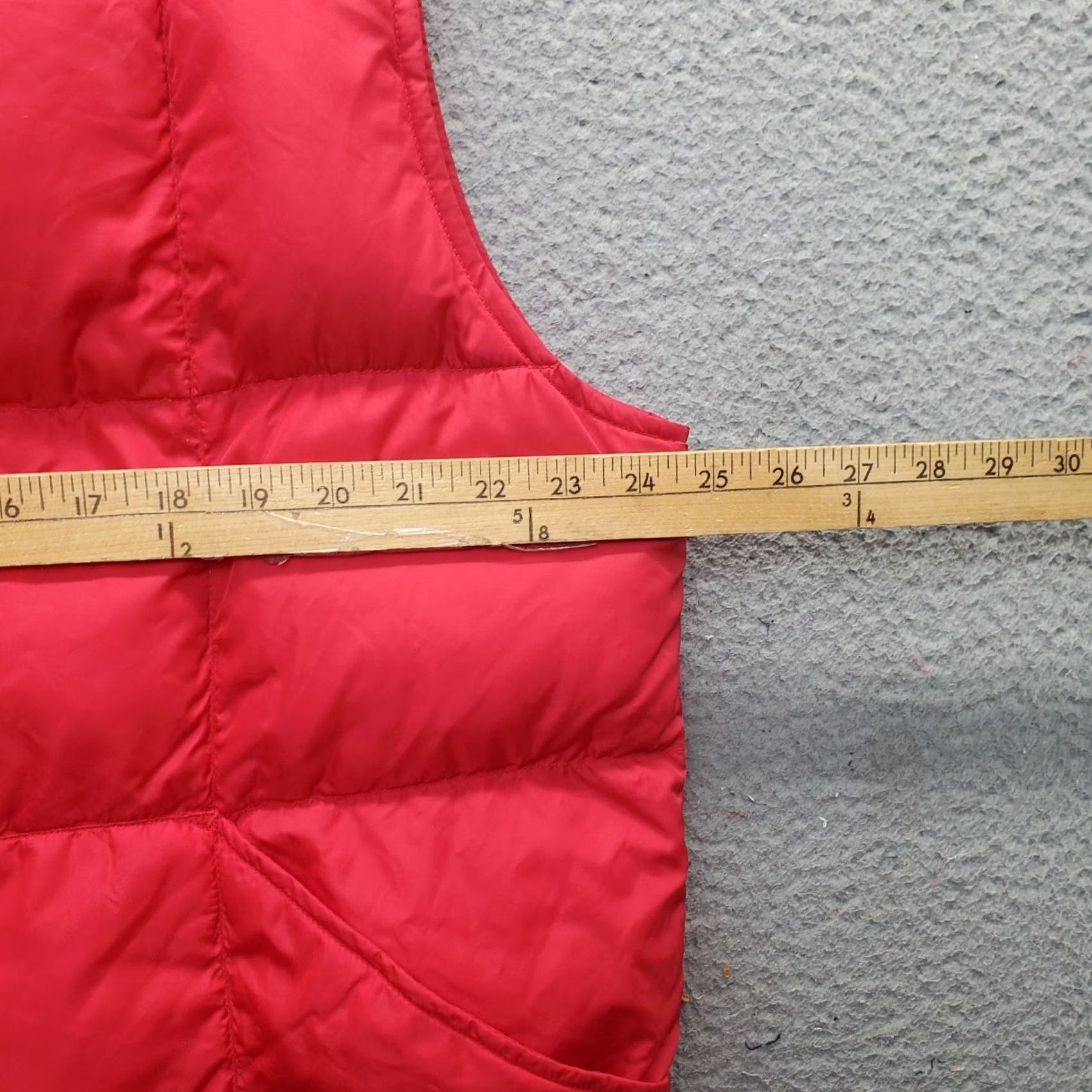 Lands' End Lands' End Goose Down Puffer Jacket Mens Large Red Lined Mock Neck Snap Front Jacket Size US L / EU 52-54 / 3 - 4 Thumbnail