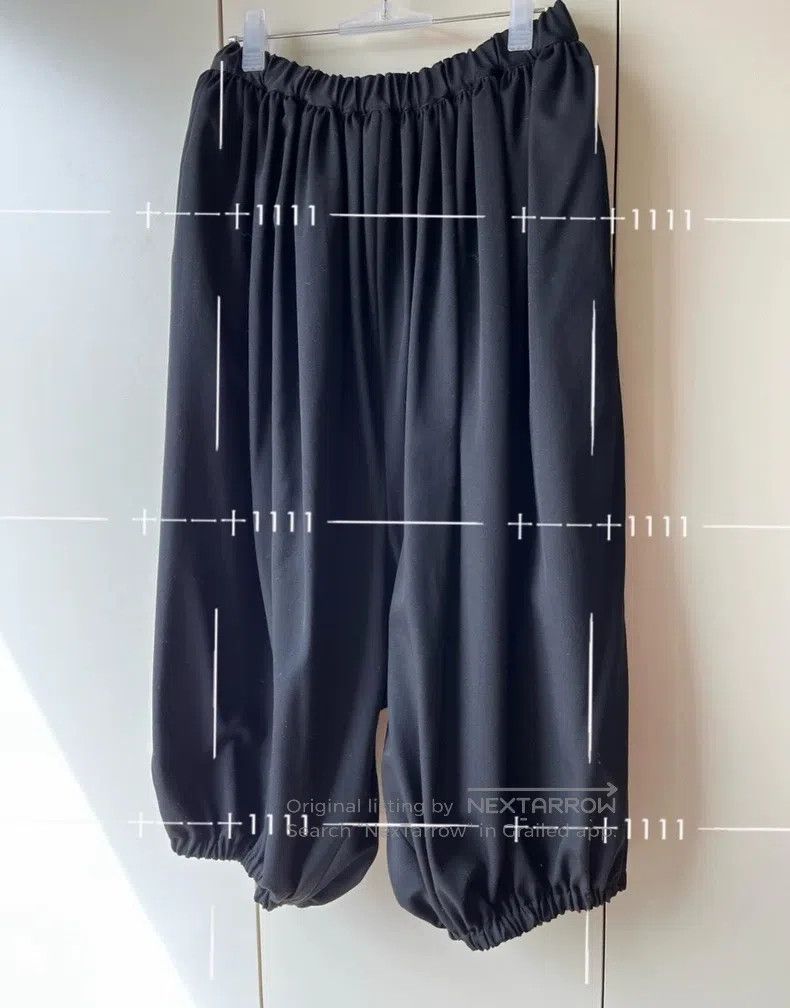 Comme des Garcons Comme Des Garcons size S Wool Low-Rise Lantern Pants Class Size 23" - 5 Thumbnail