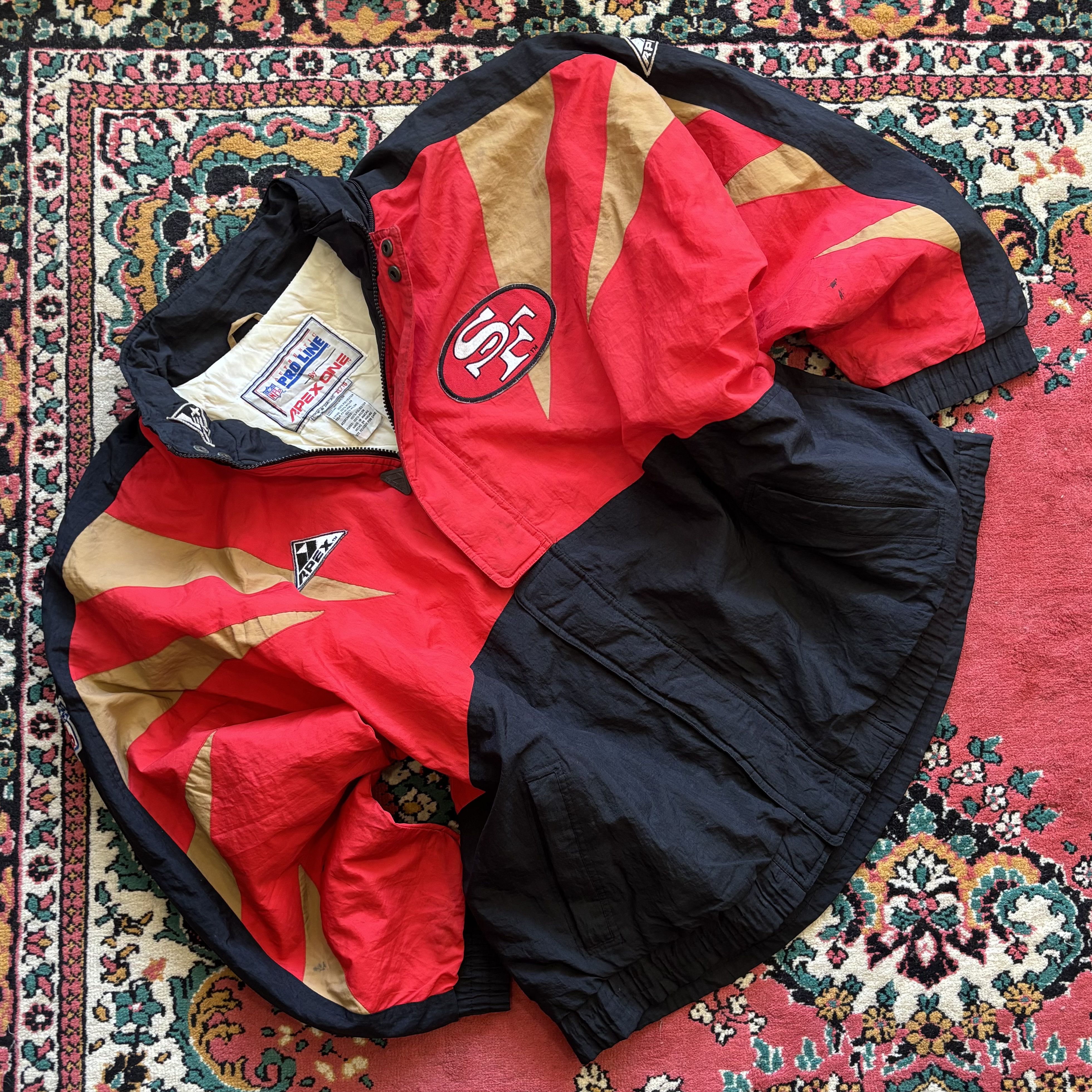 Apex One × Pro Line Vintage San Francisco 49ers NFL Windbreaker Jacket Size US XL / EU 56 / 4 - 1 Thumbnail