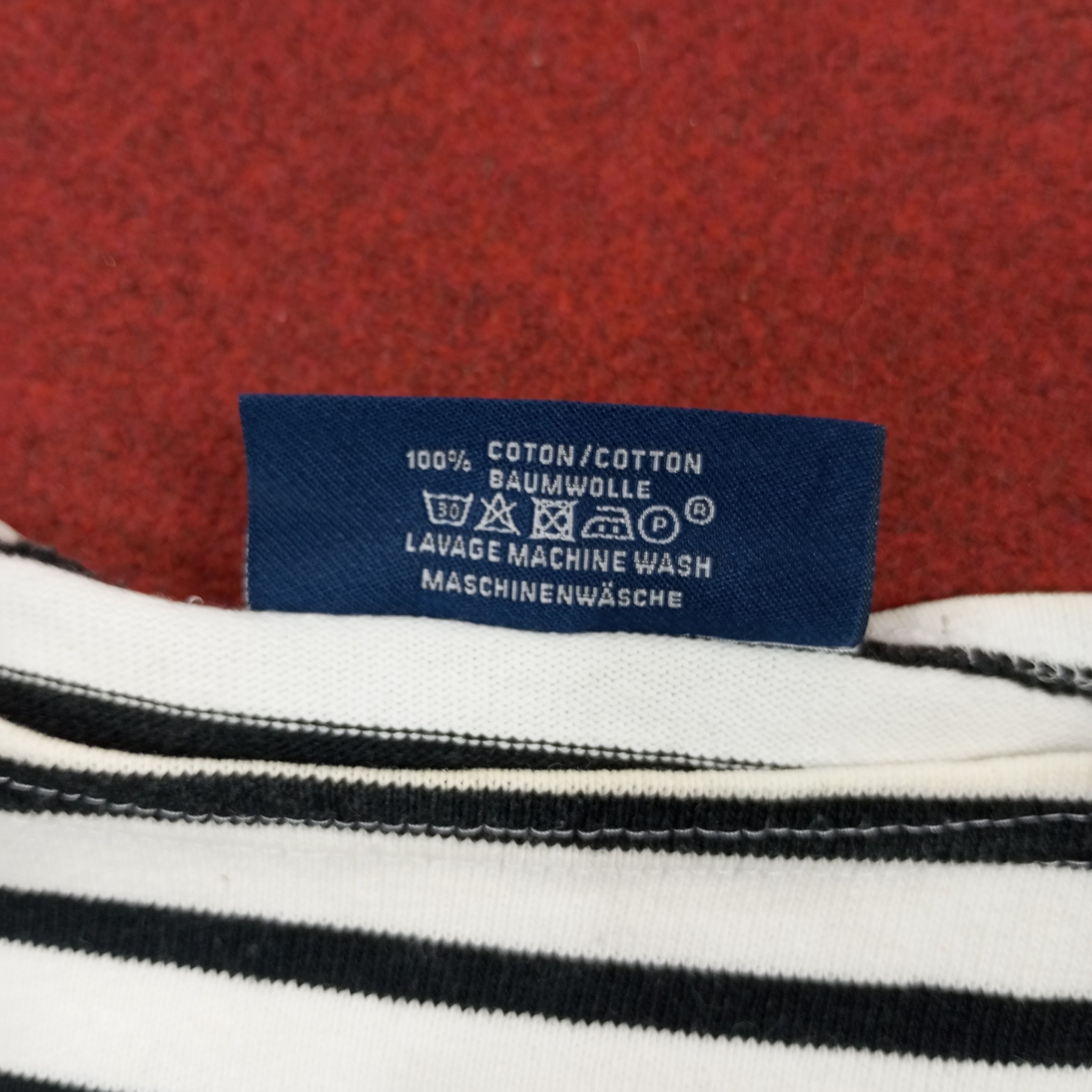 Saint James × Vintage Saint James Stripes Design Fashion Style Tshirt Size S / US 4 / IT 40 - 10 Thumbnail