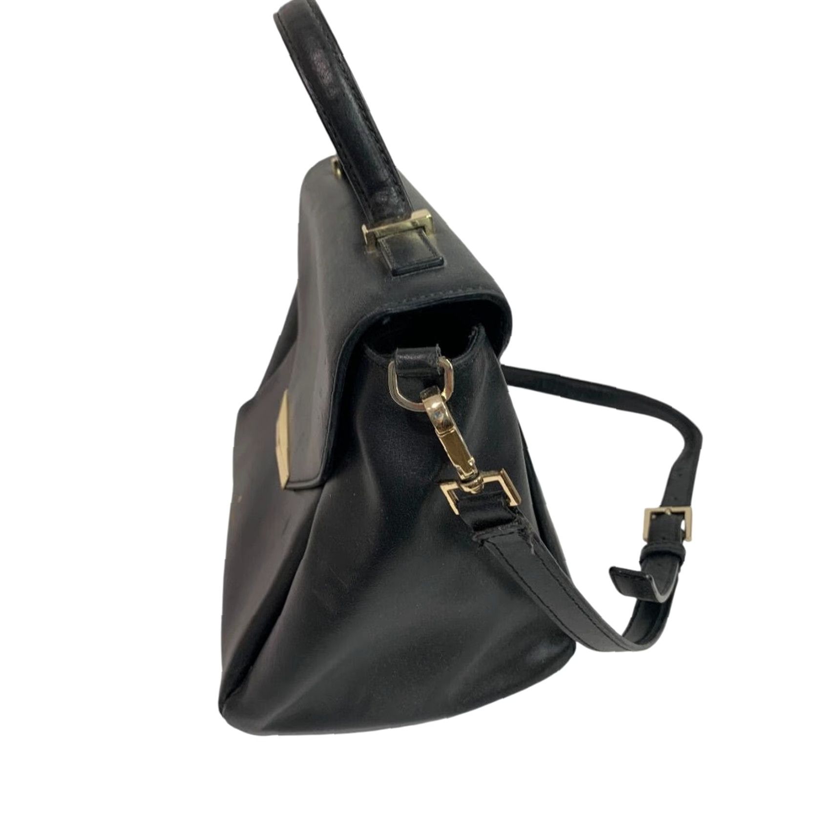 Vintage Kate Spade Palermo Camden Way Satchel Shoulder Bag Black Leather Women Satchel/Top Handle Bag Size ONE SIZE - 5 Thumbnail