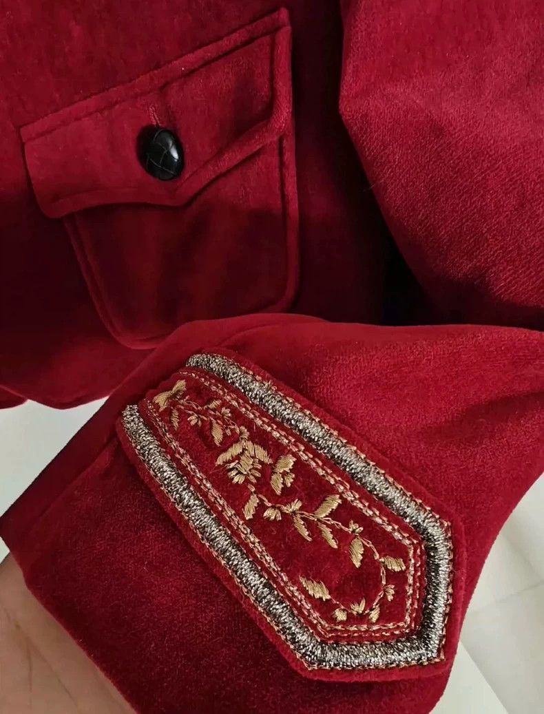 Saint Laurent Paris Saint Laurent Paris Saint Laurent Red Court Jacket FR42 Si Size US M / EU 48-50 / 2 - 5 Thumbnail