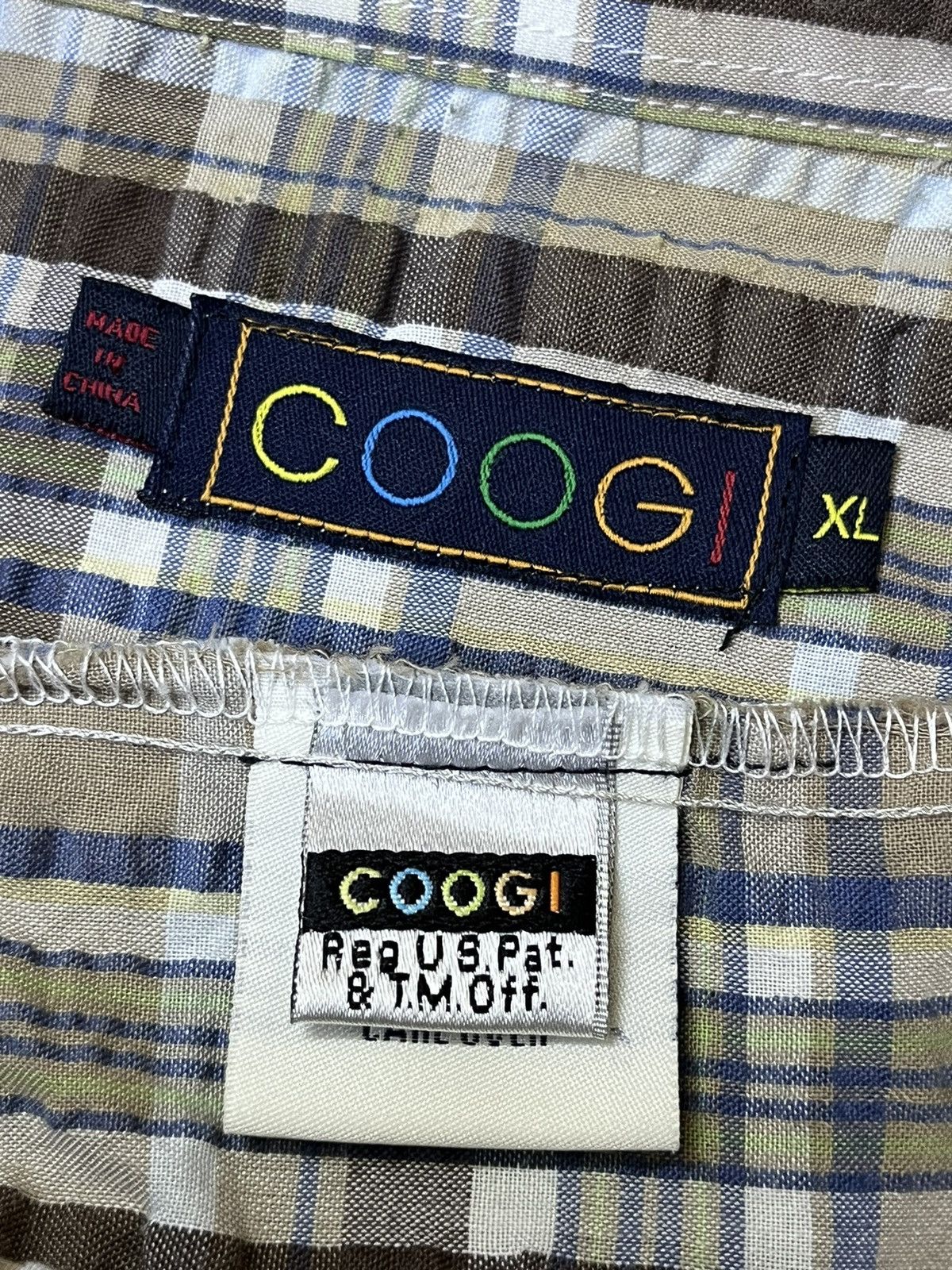 Coogi COOGI CHECK SHORT SLEEVE BUTTON UPS SHIRT Size US XL / EU 56 / 4 - 11 Thumbnail