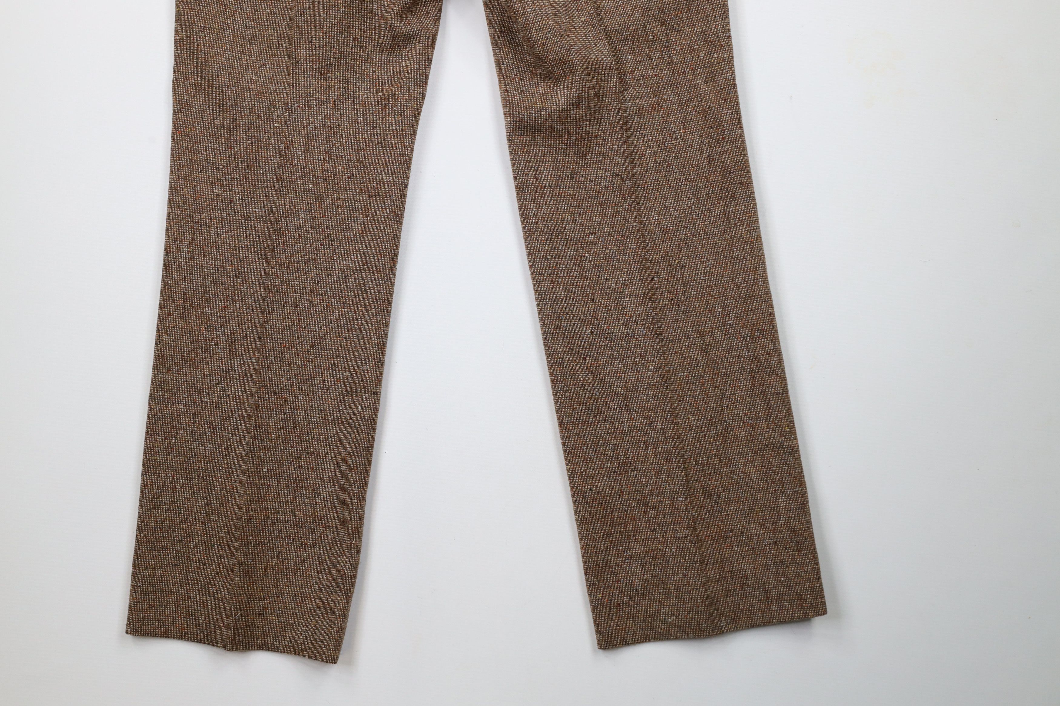 Vintage Vintage 70s Streetwear Wool Tweed Bell Bottoms Pants USA Size US 36 / EU 52 - 12 Thumbnail