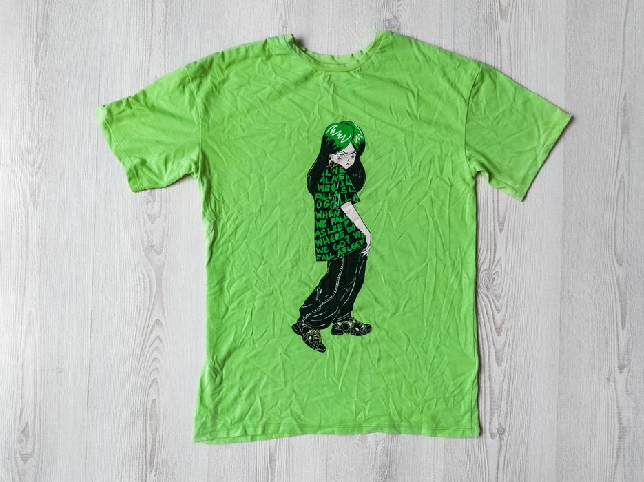 Green billie best sale eilish shirt