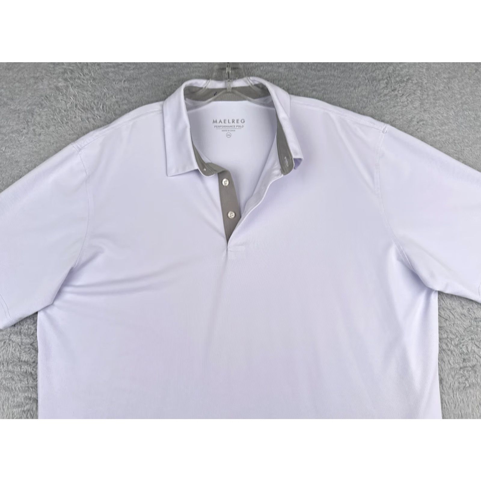 Vintage Maelreg Shirt Men 2XL Purple Polyester Blend Short Sleeve Polo Read Size US XXL / EU 58 / 5 - 4 Thumbnail