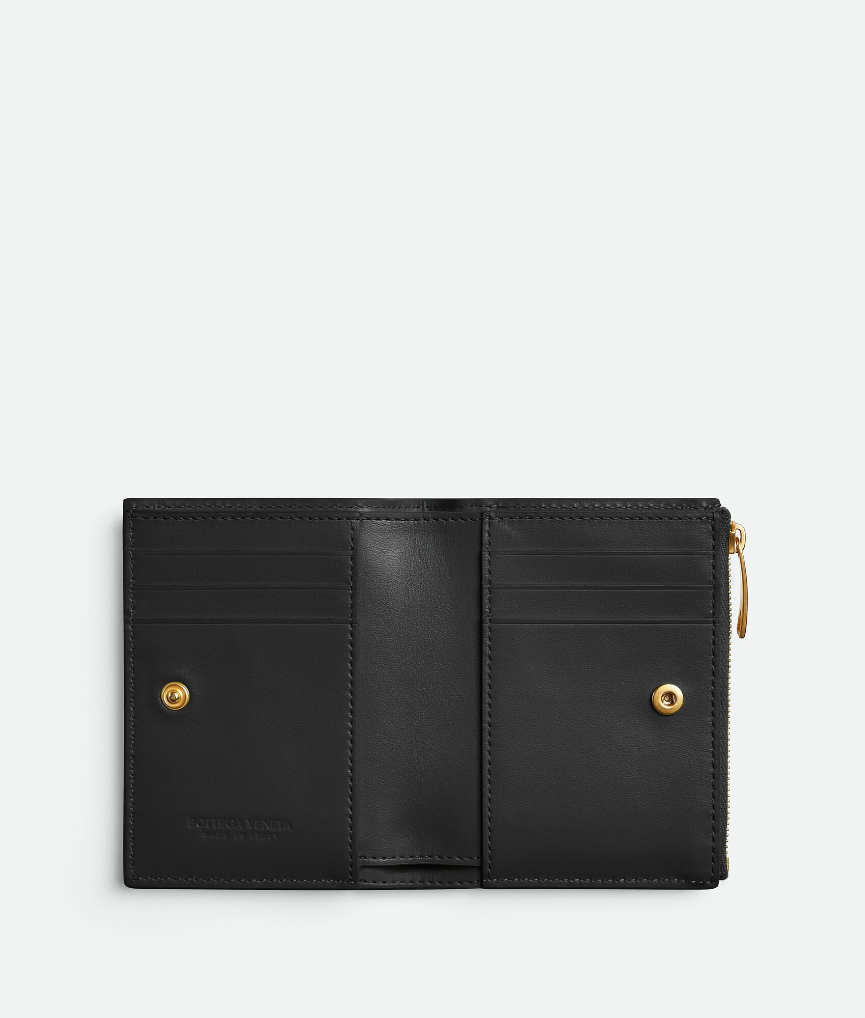 Bottega Veneta o1lf3ng10525 Size: OS / Cassette Small Bi-Fold Wallet Black Size ONE SIZE - 2 Thumbnail