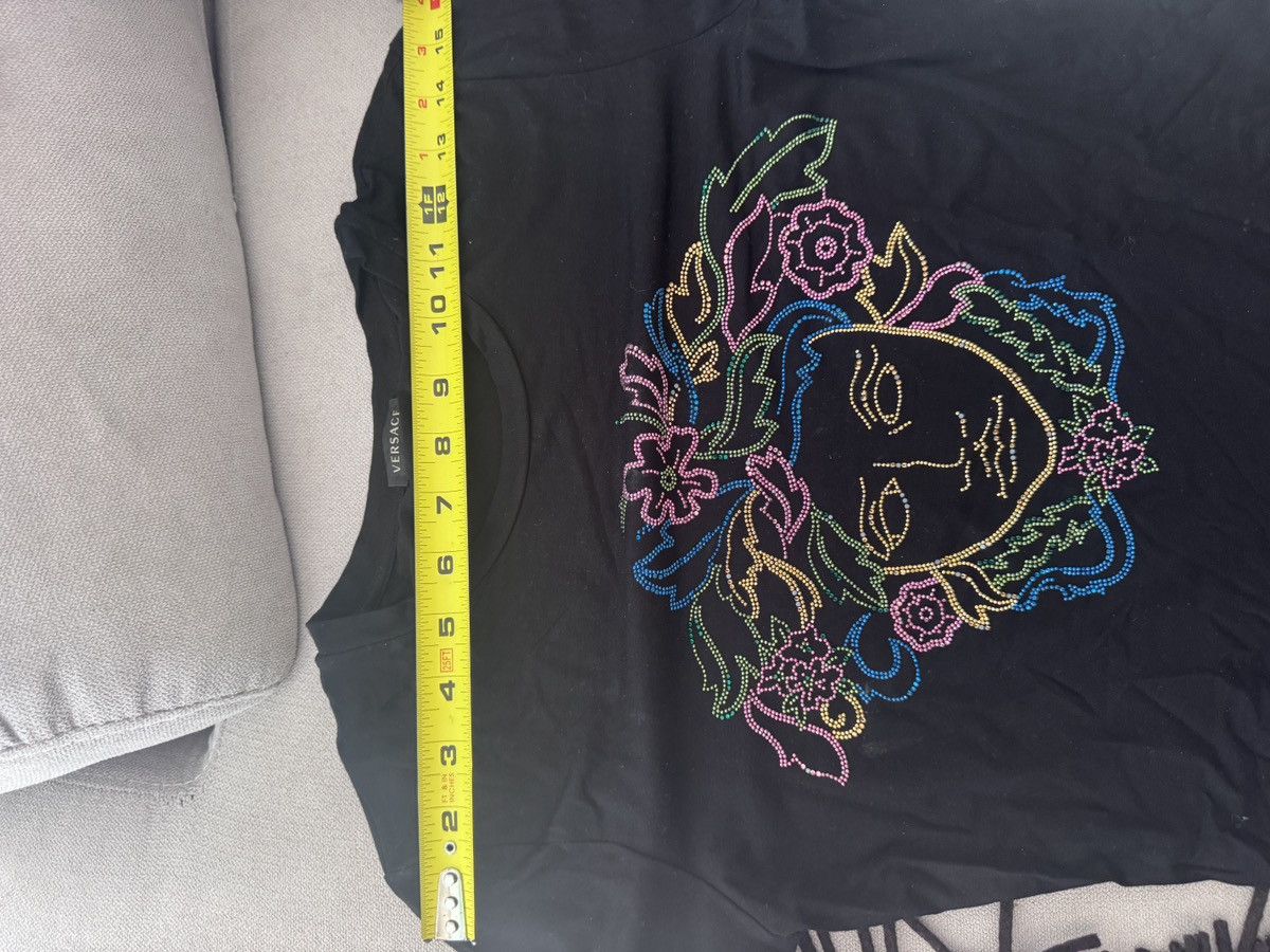 Versace Versace signature crystal tee Size S / US 4 / IT 40 - 12 Thumbnail