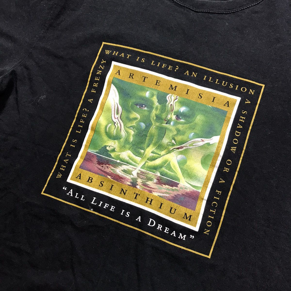 Vintage VINTAGE ADULT XENTA ABSENTA ART ABSTRACT FUNNY TEE Y2K 90s Size US M / EU 48-50 / 2 - 4 Thumbnail