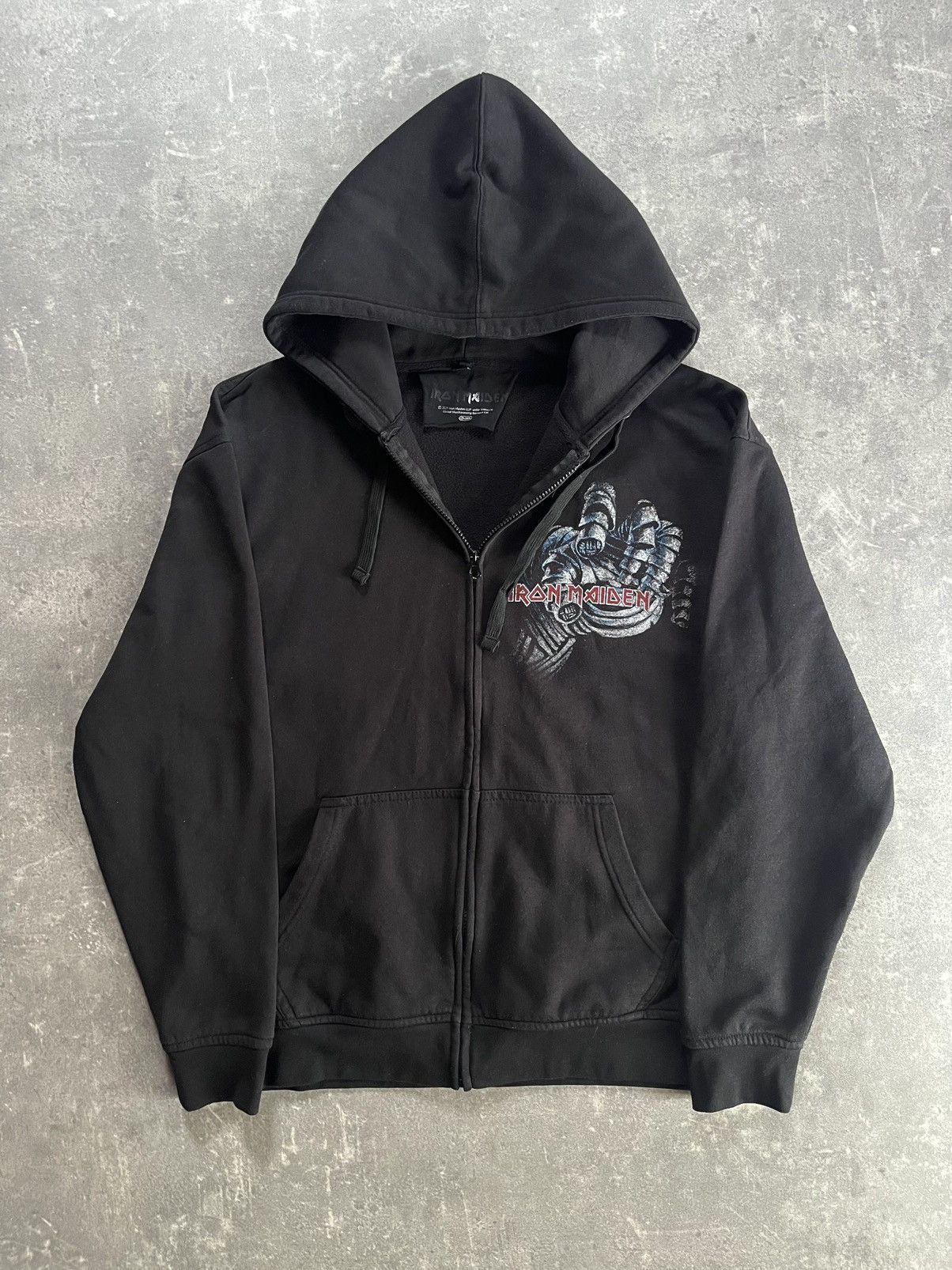 Iron Maiden Iron Maiden Mummy Hand Printed Zip Hoodie XXL Size US XXL / EU 58 / 5 - 1 Thumbnail