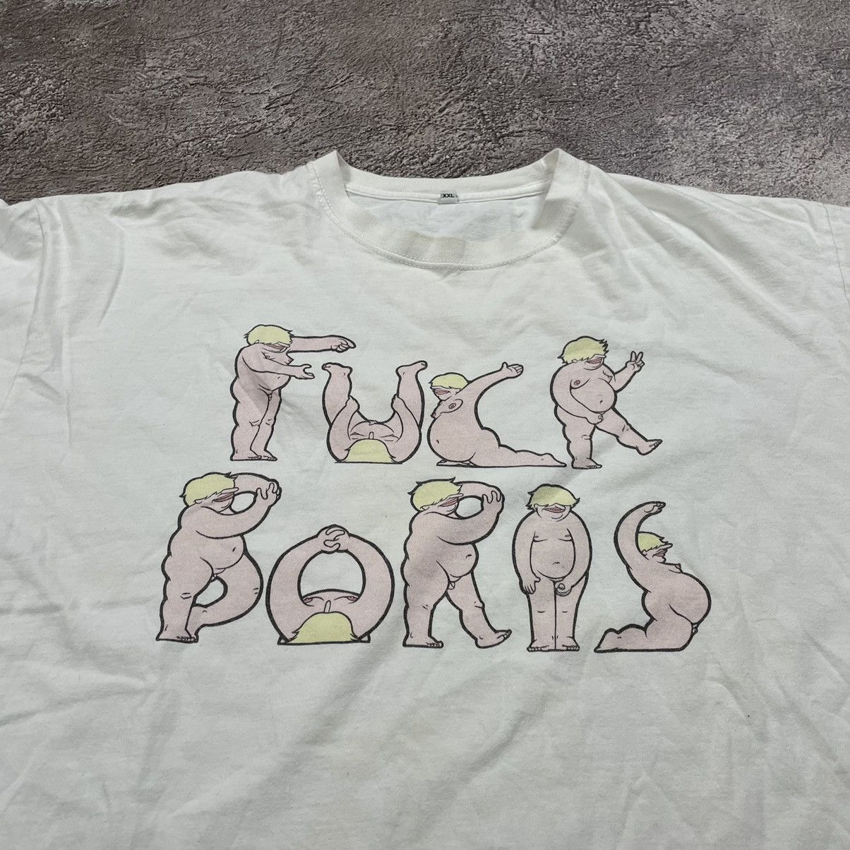 Vintage Vintage 90s Absurd Graphic Tee Sun Faded Skate Cream XXL Size US XXL / EU 58 / 5 - 2 Thumbnail