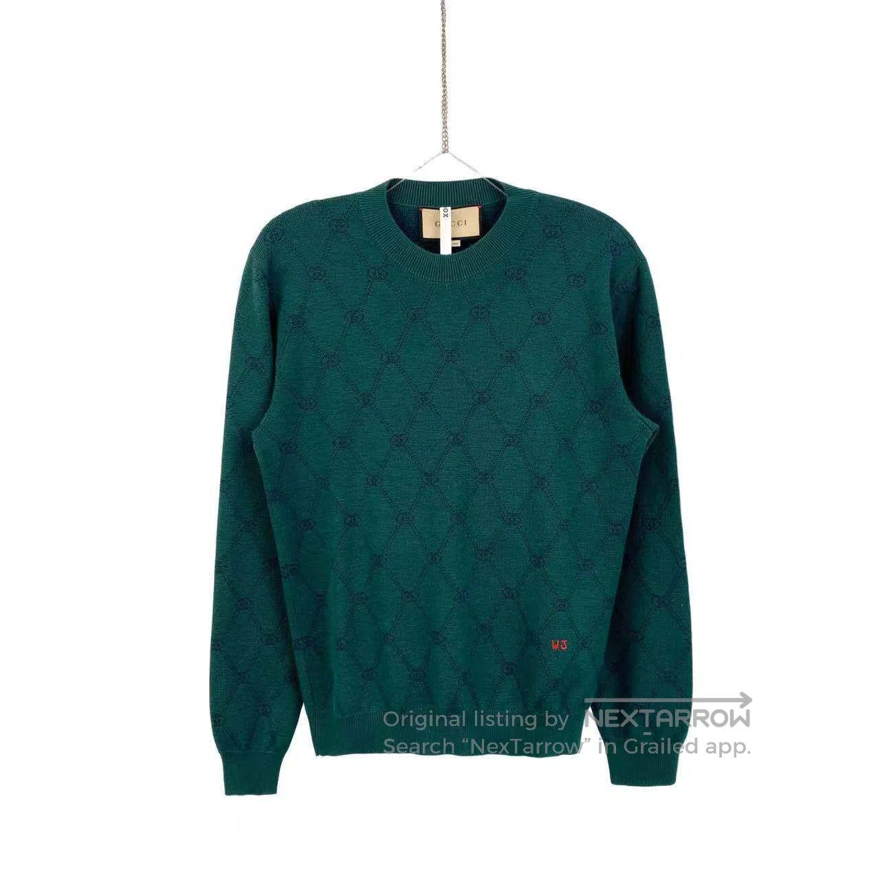 Gucci Guicci Double G full print crewneck sweater| Size S / US 4 / IT 40 - 1 Thumbnail