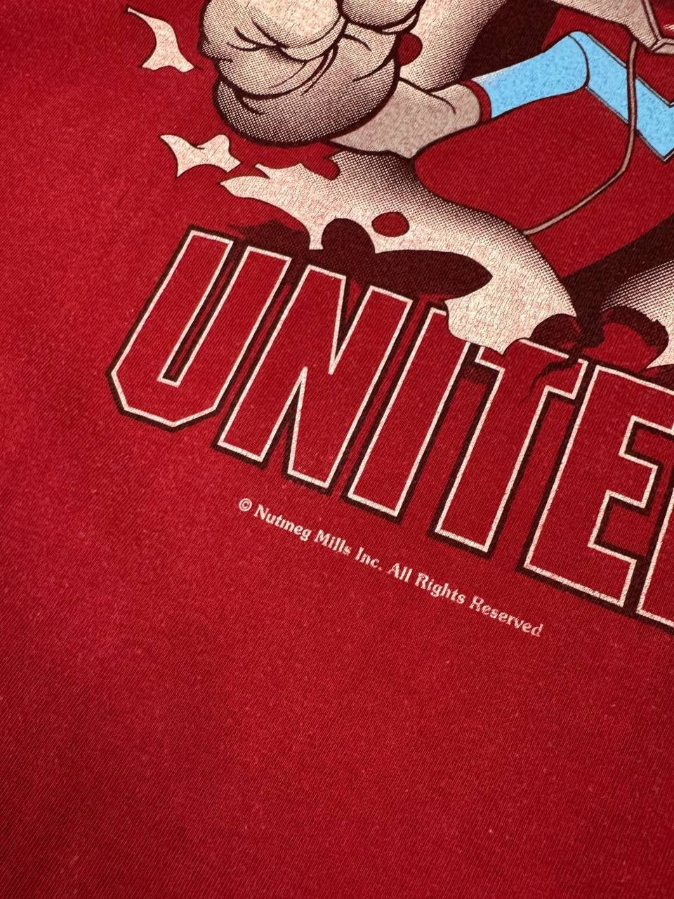 Vintage West Ham United Nutmeg Mills Breakthrough T Shirt 90s Size US XL / EU 56 / 4 - 7 Thumbnail