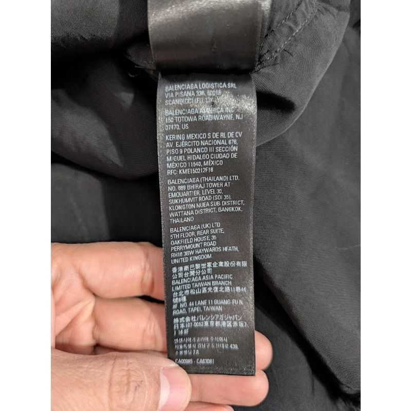 Balenciaga o1rshd1 Buffalo Check Flannel Shirt in Black/Grey 3 Size US L / EU 52-54 / 3 - 23 Thumbnail