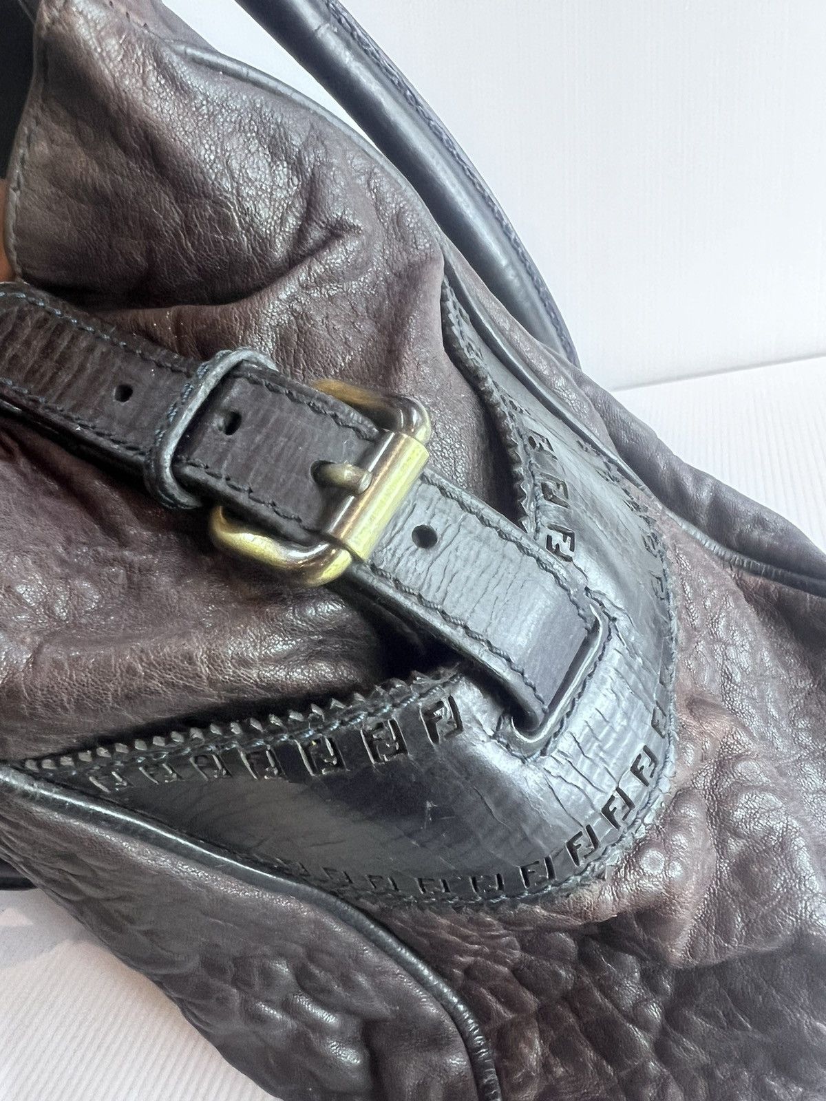 Fendi Fendi Etniko Grained Leather Vintage Bag Size ONE SIZE - 5 Thumbnail