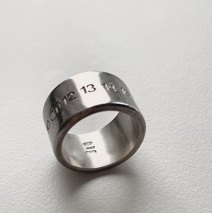 Maison Margiela MM11 Engraved Numbers Ring / SIZE U.