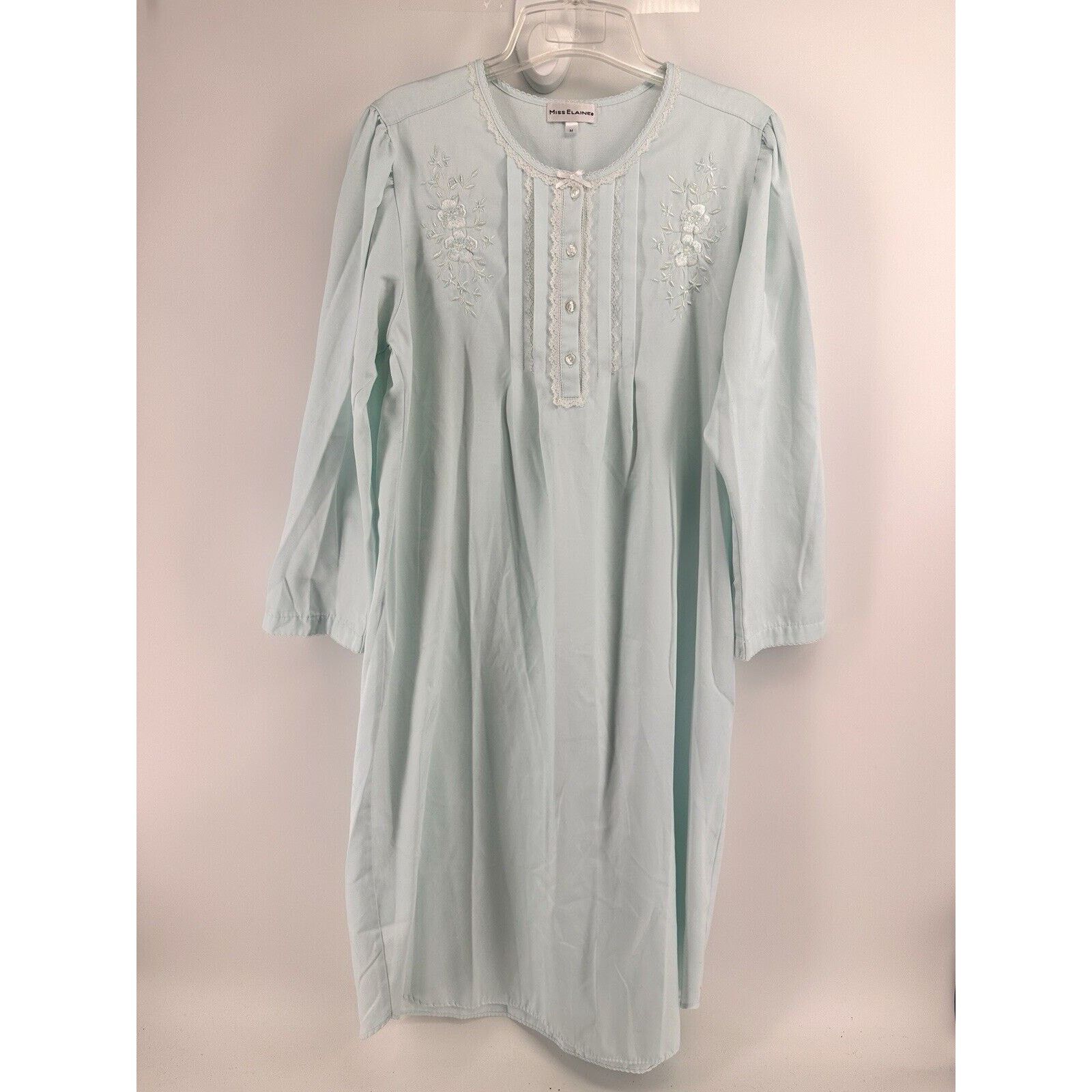 Other Miss Elaine Vintage Nightgown M Embroidery Lace Grandmacore Size M / US 6-8 / IT 42-44 - 1 Thumbnail