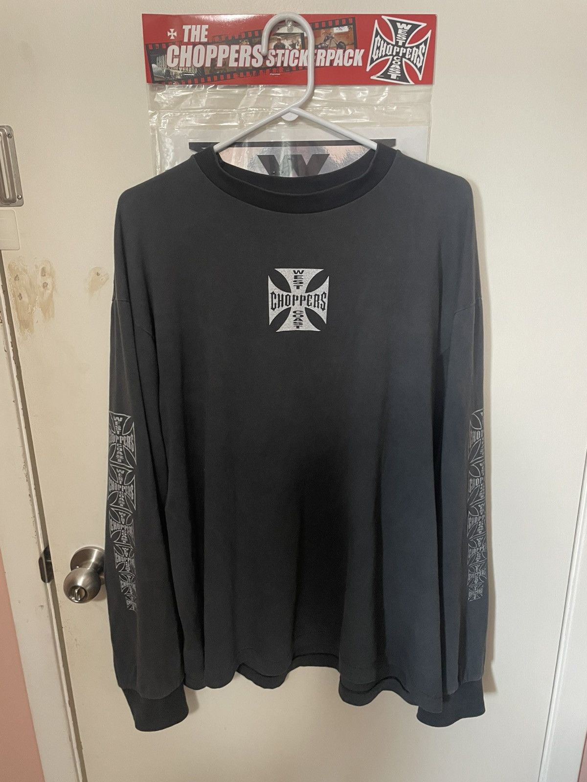West Coast Choppers 90s West Coast Choppers Classic Logo Longsleeve Size US XL / EU 56 / 4 - 1 Thumbnail