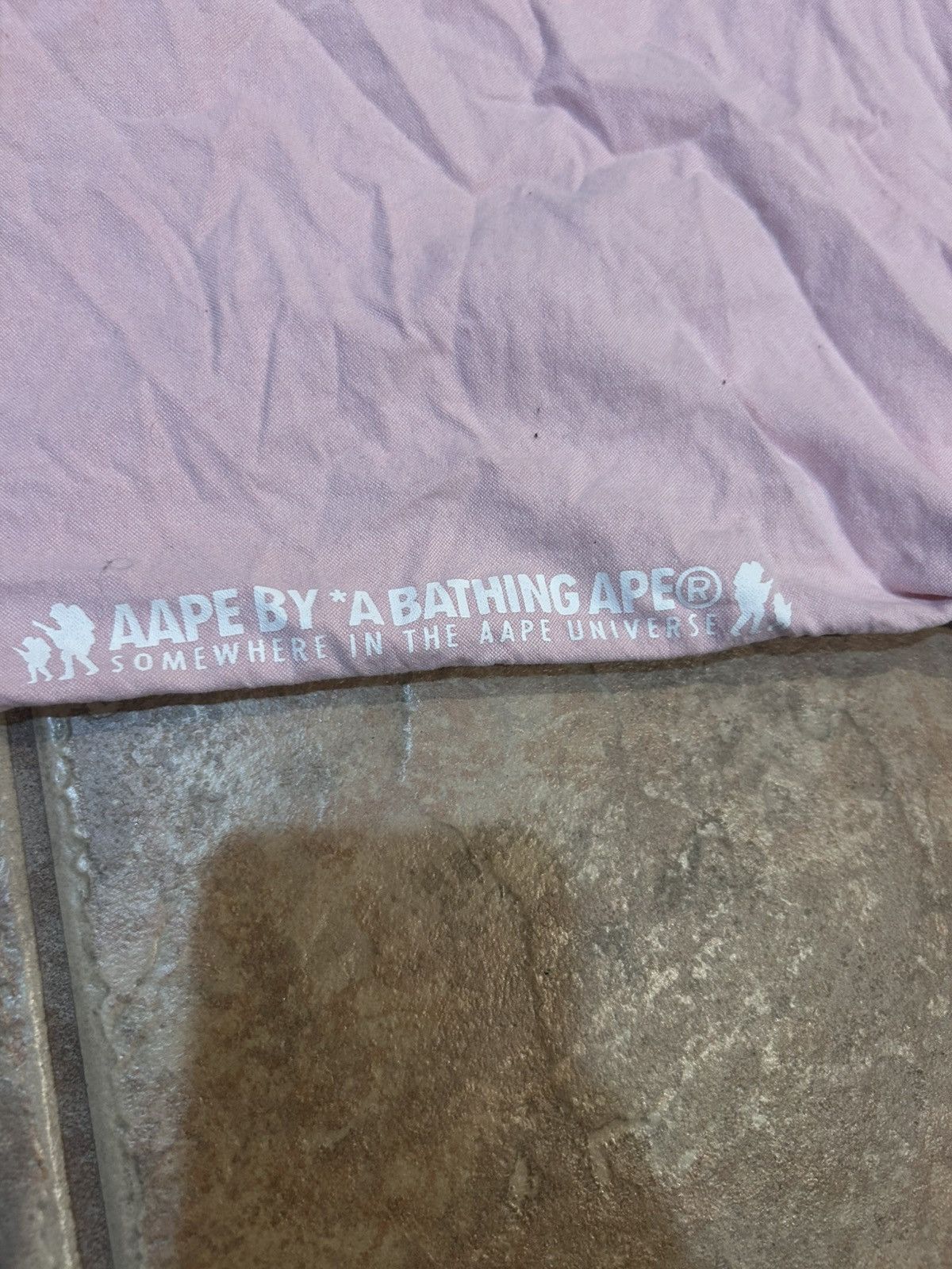 Aape Aape by A Bathing Ape Men Size XL Pink Short Sleeve Buttonup Size US XL / EU 56 / 4 - 4 Thumbnail