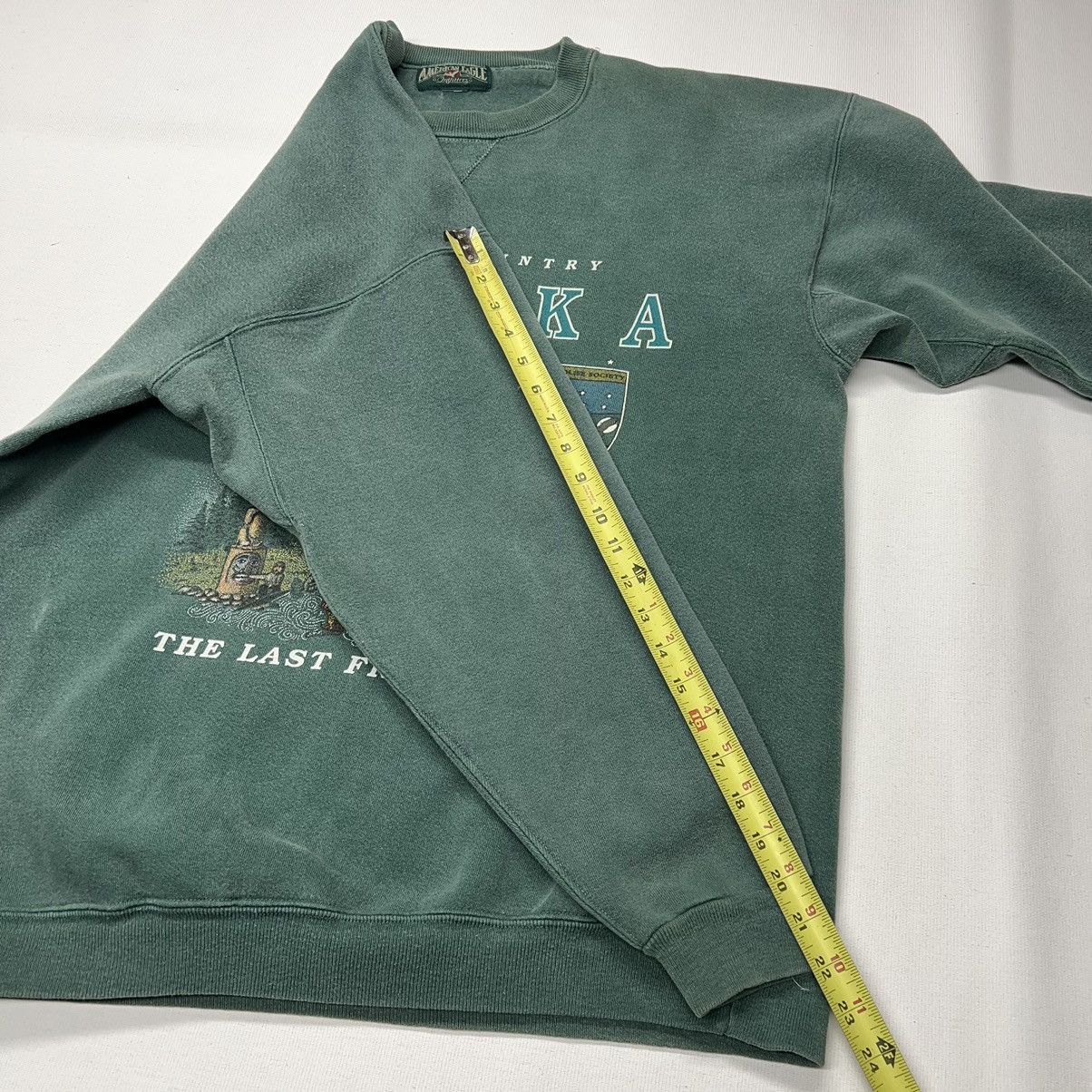 American Eagle Outfitters × Vintage VTG American Eagle Outfitters Crewneck Green Alaska Native Size US XL / EU 56 / 4 - 19 Thumbnail