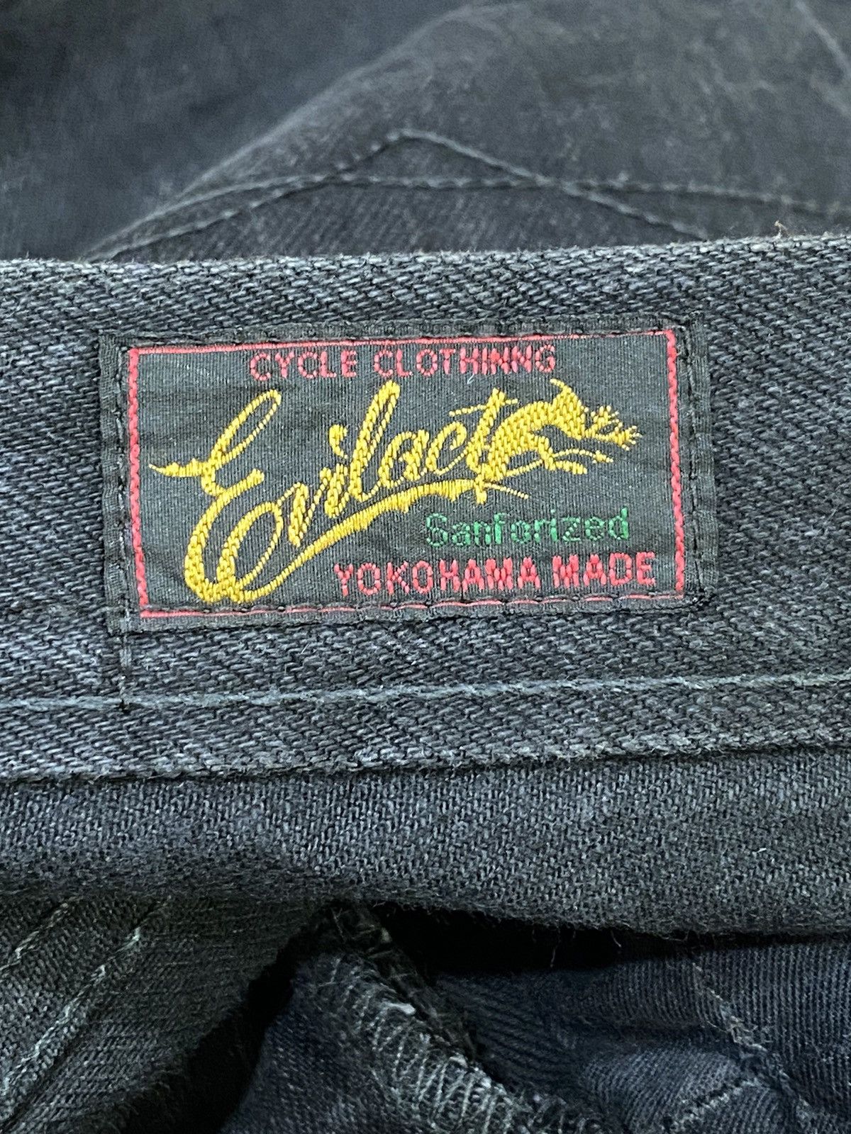 Designer The Evilact Redline Black Denim Jeans W32” Size US 32 / EU 48 - 17 Thumbnail