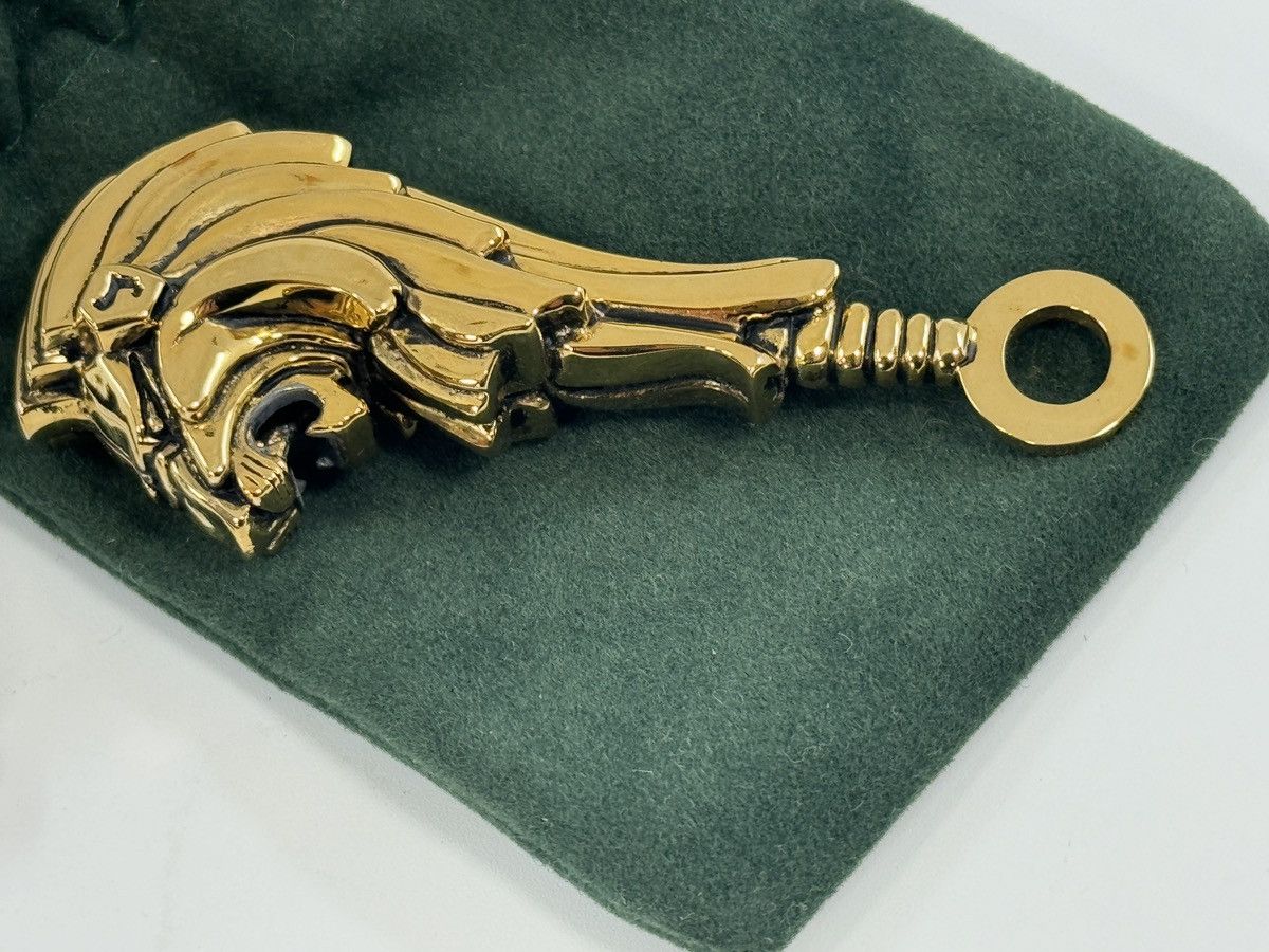 Japanese Brand × Other × Vintage VTG Rick Cameron Lion Key Chain 925 Sterling Silver 24k Gold Size ONE SIZE - 13 Thumbnail