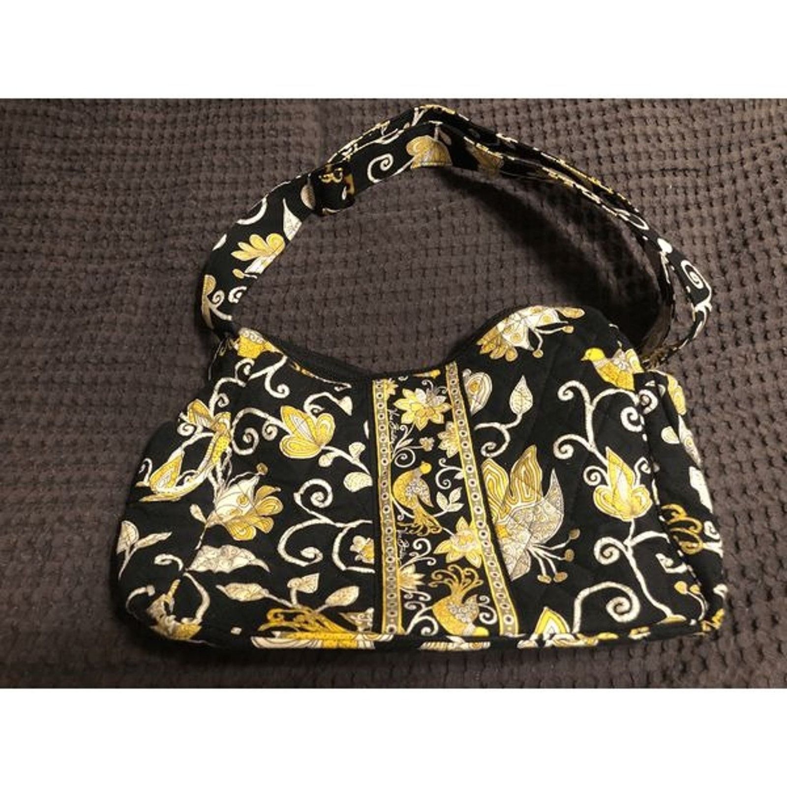 Vera Bradley Vera Bradley On the Go Shoulder Purse Yellow Bird Style Size ONE SIZE - 4 Thumbnail