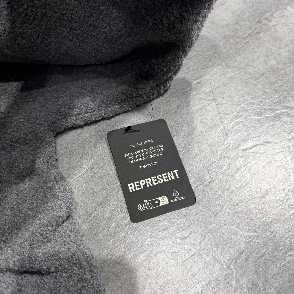 Represent Clo. Represent Initial Boucle Polo - Grey Medium Size US M / EU 48-50 / 2 - 7 Thumbnail