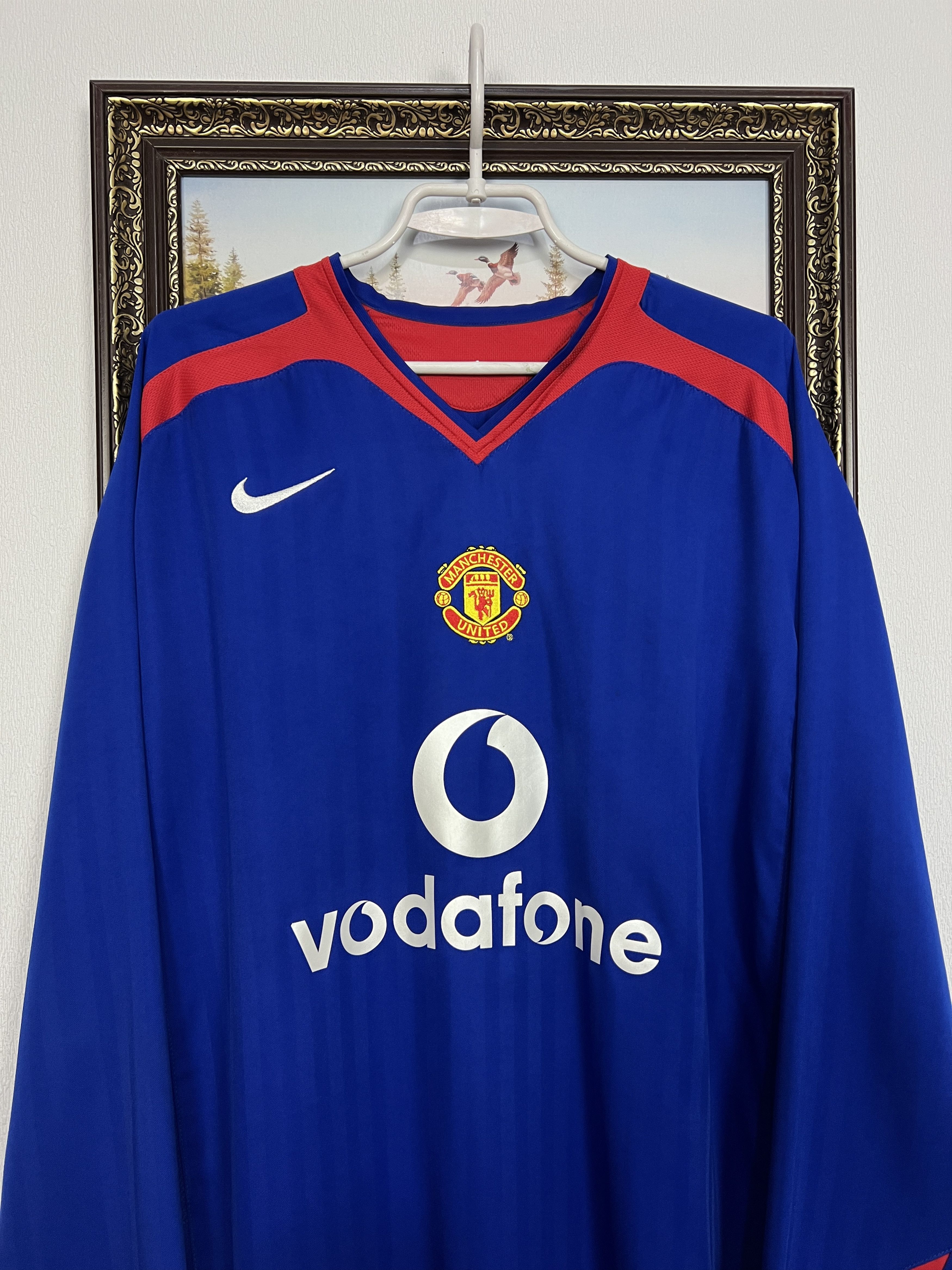 Nike Manchester United football shirt Soccer Long Sleeve Jersey Size US XXL / EU 58 / 5 - 2 Thumbnail