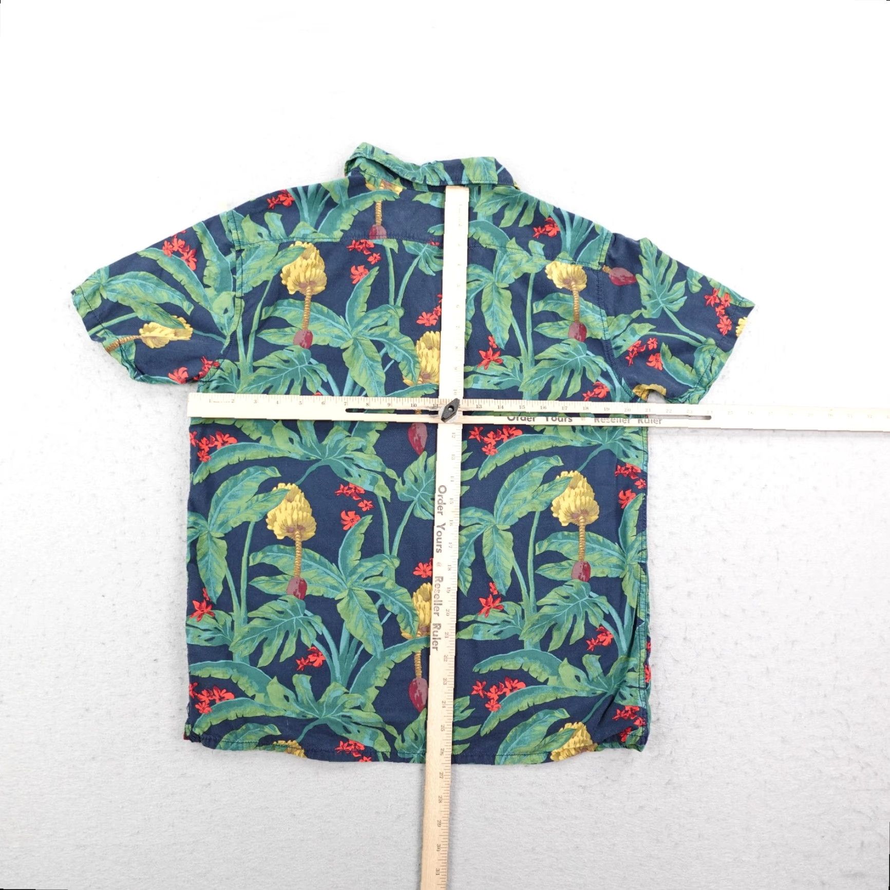 Billabong VINTAGE BILLABONG Shirt Mens Medium Blue Green Hawaiian Jungle Camp Button Up Surf Skate Size US M / EU 48-50 / 2 - 5 Thumbnail