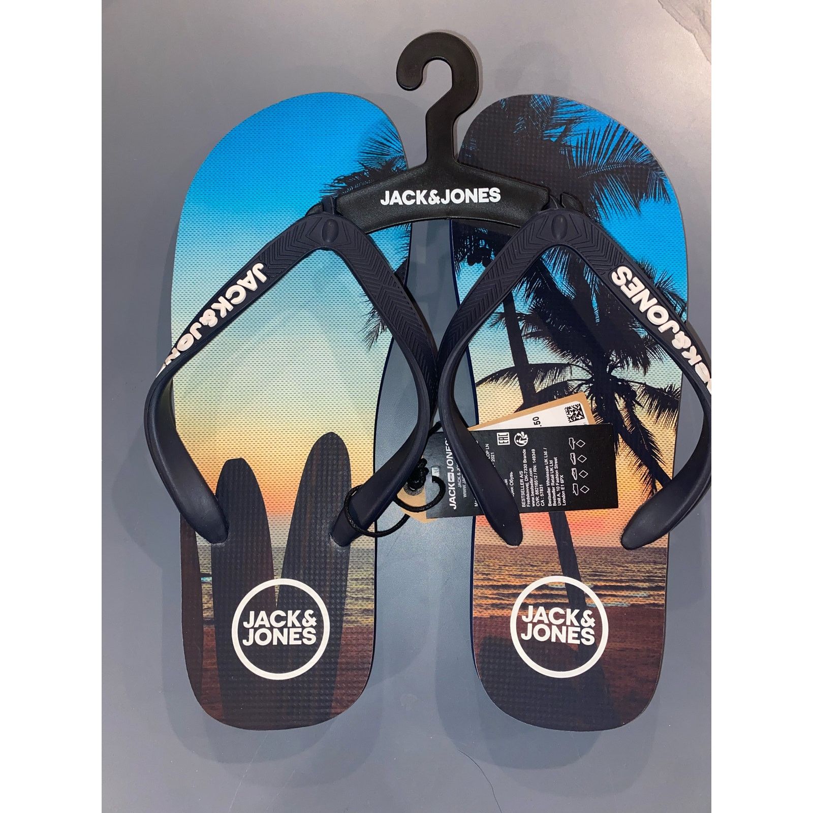 Jack & Jones NEW** Jack & Jones Mens Flip Flops Surfing Size US 7.5 / EU 40-41 - 1 Thumbnail