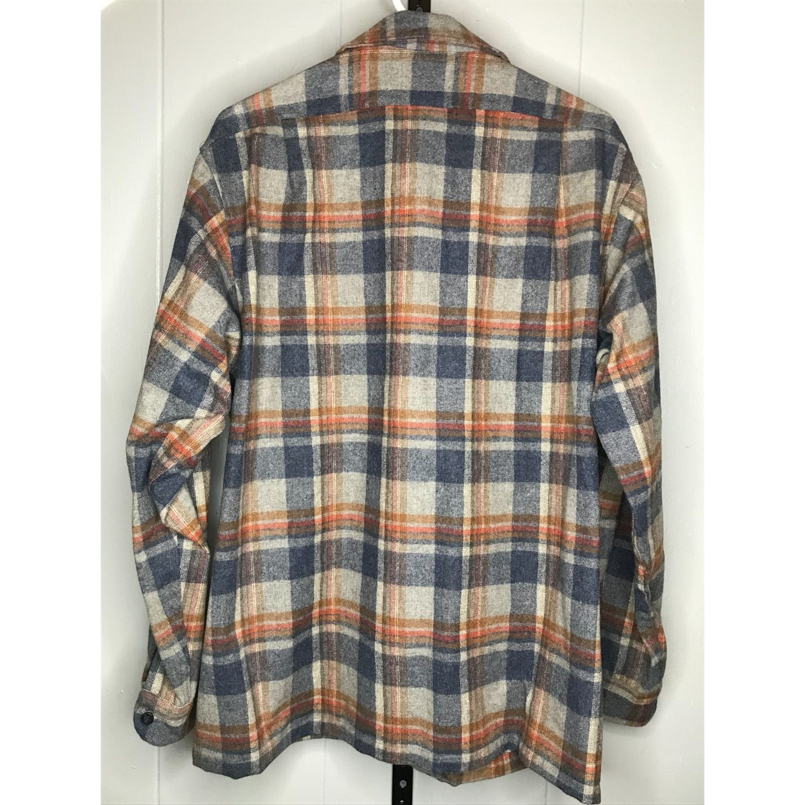 Pendleton Vintage Pendleton Plaid 100% Virgin Wool Brown Board Shirt M Size US XL / EU 56 / 4 - 2 Thumbnail