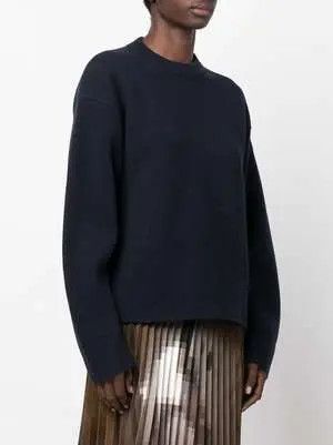 Jil Sander o1y1124 Wool Cashmere Blend Knitted in Blue Size US S / EU 44-46 / 1 - 2 Thumbnail