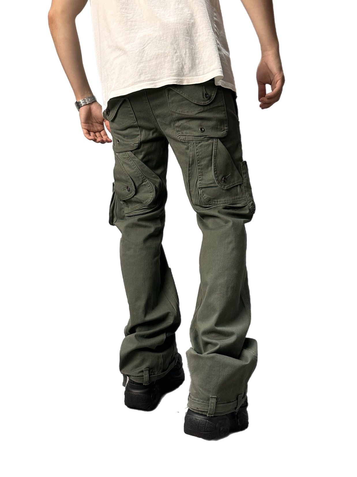 20471120 LGB Baggy GOA Flare Military Style Cargo Pants Tornado Mart Size US 32 / EU 48 - 12 Thumbnail