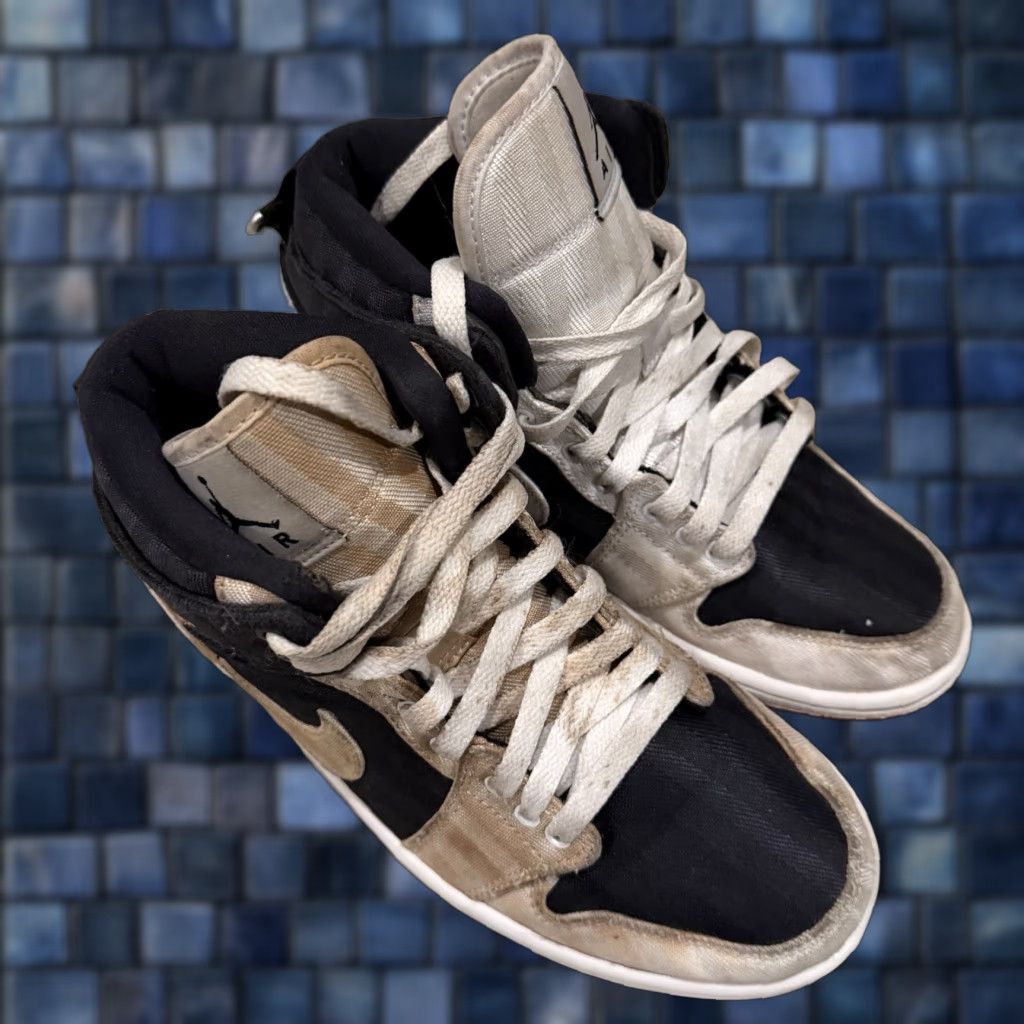 Jordan Brand Nike Air Jordan 1 Mid Utility Black White DD9338-016 Womens Sz 7 - Jordan Athletic Sneaker Retro Comfort Size US 5 / IT 35 - 1 Thumbnail