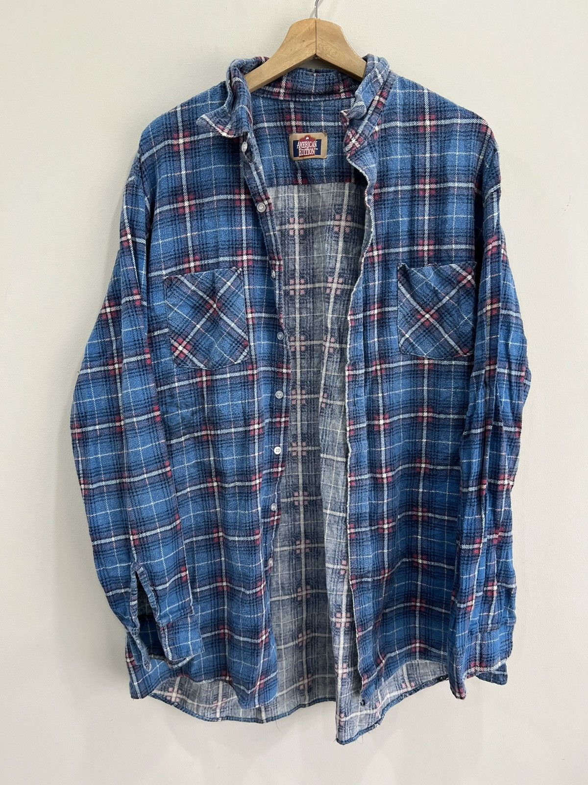 Japanese Brand Vintage American Edition Plaid Flannel Button Up Shirt Size US XL / EU 56 / 4 - 1 Thumbnail