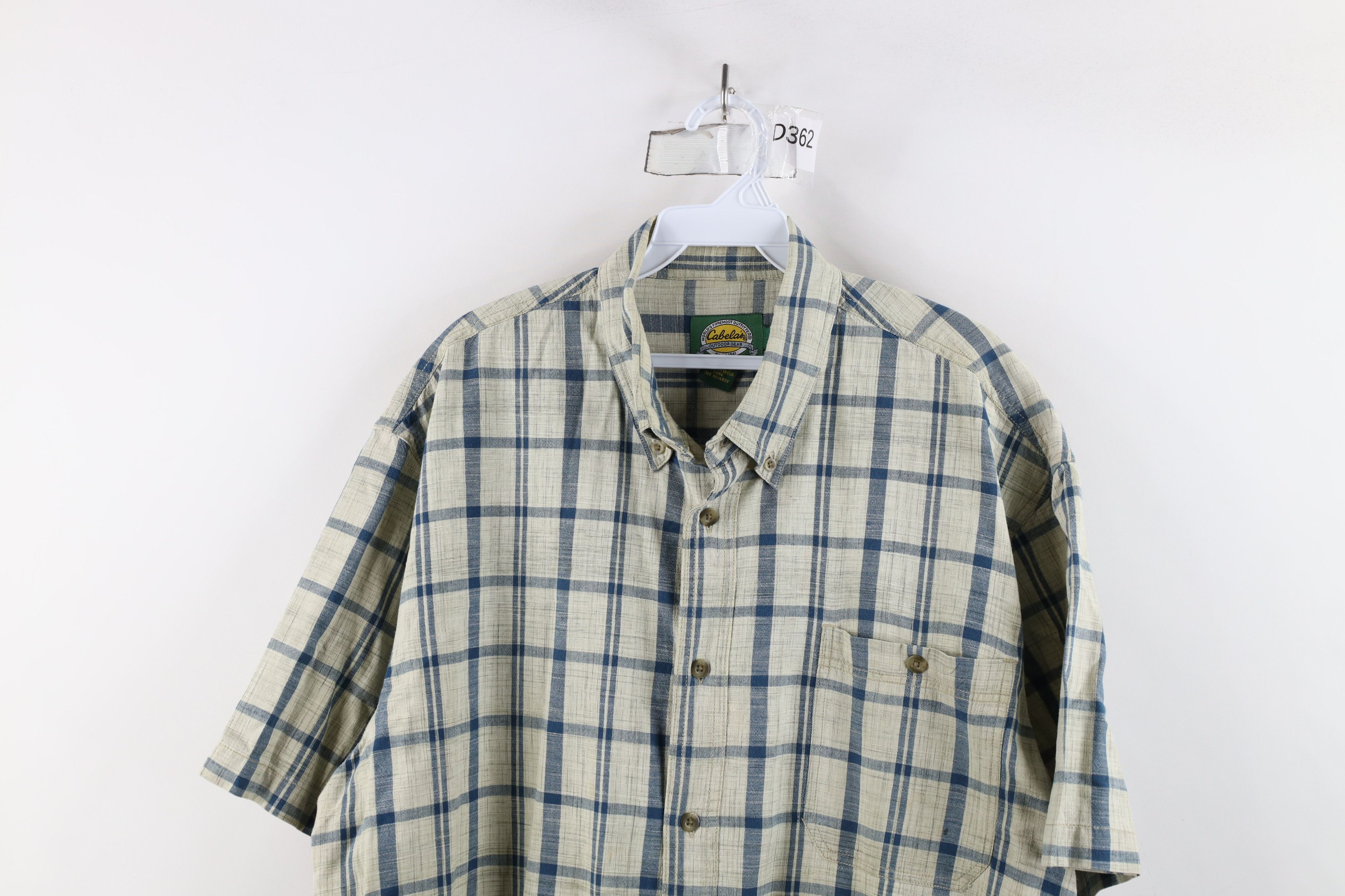 Cabelas × Vintage Vintage Cabelas Short Sleeve Collared Button Down Shirt Size US L / EU 52-54 / 3 - 2 Thumbnail