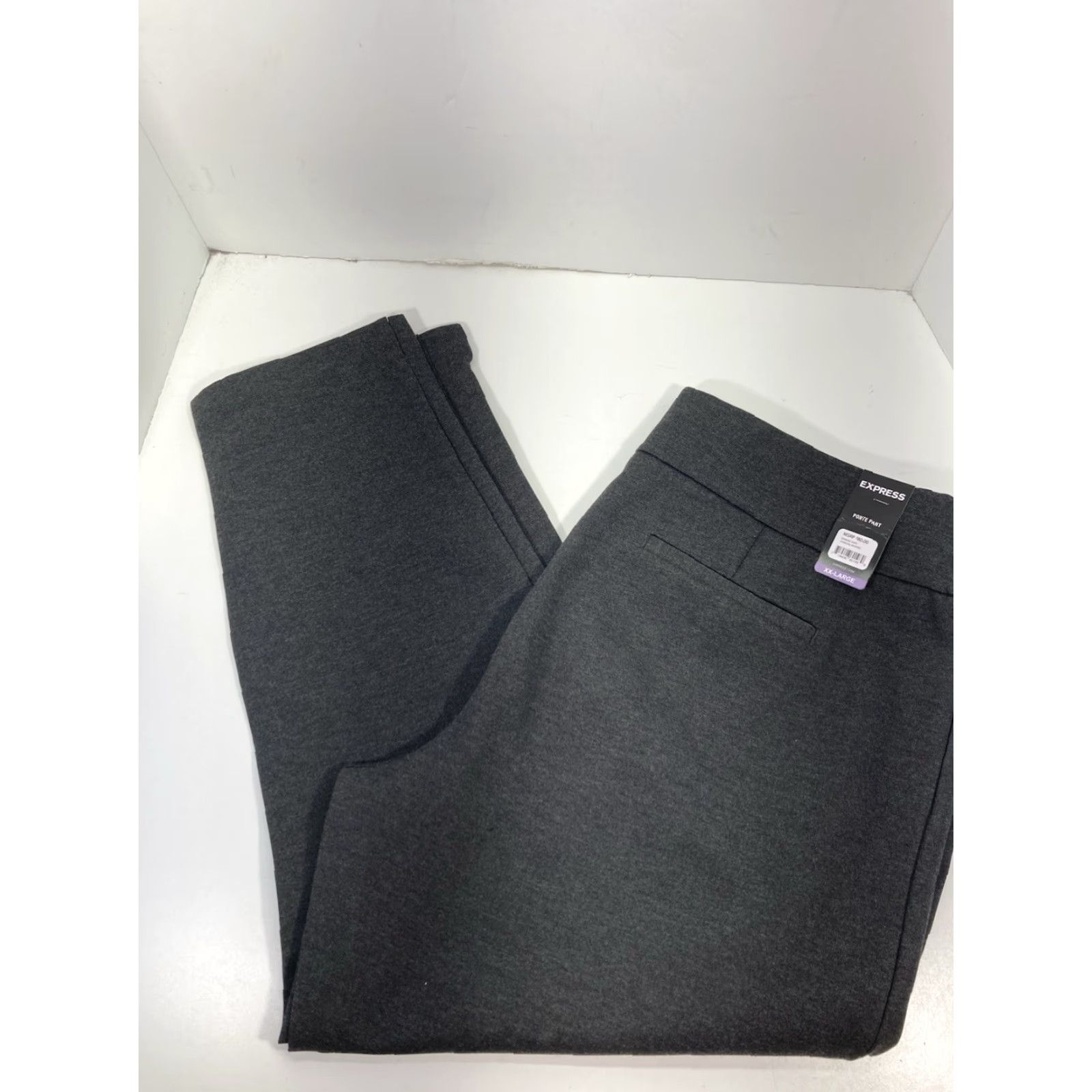 Express Express Ponte Pants Women 2XL 42x27 Charcoal Gray Stretch NWT Pant Khakis Leggings Size 40" / US 18 - 2 Thumbnail