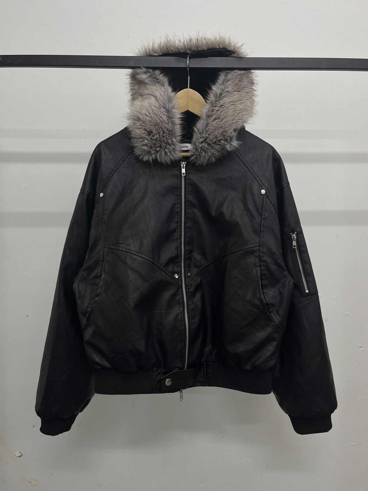 KMRii Faux Leather Fur GV Gallery Inspired Jacket LGB Vkei Size US L / EU 52-54 / 3 - 13 Thumbnail