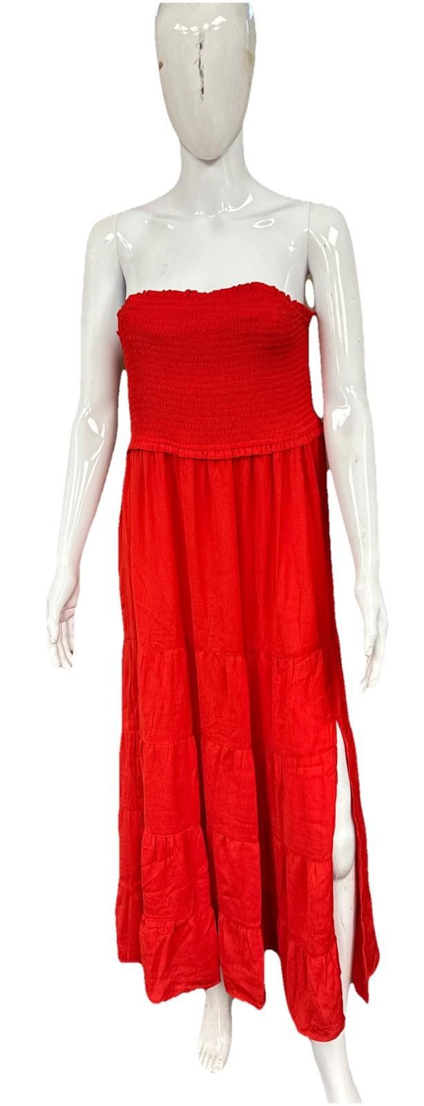Other Wild Fable Red Tube Top Flare Dress Sundress Medium New Size M / US 6-8 / IT 42-44 - 1 Thumbnail