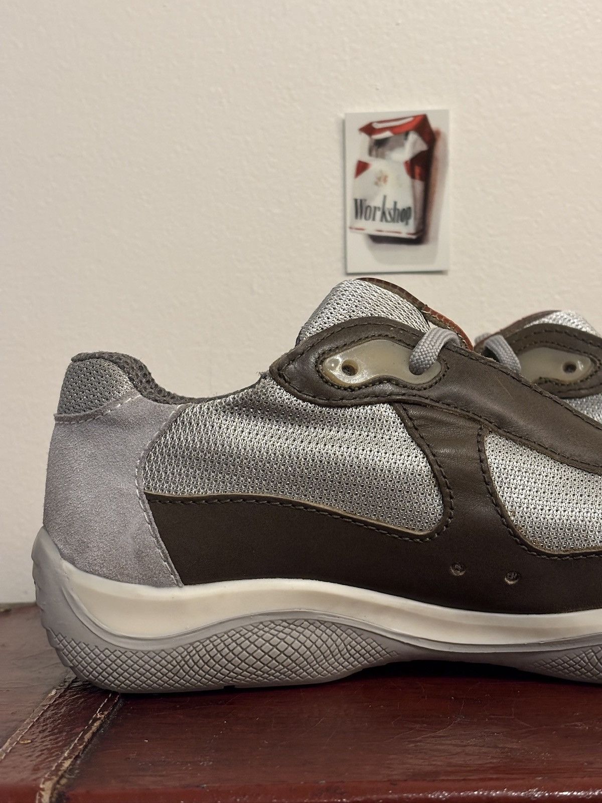 Prada Prada Olive Green Leather Americas Cups Size US 11 / EU 44 - 16 Thumbnail