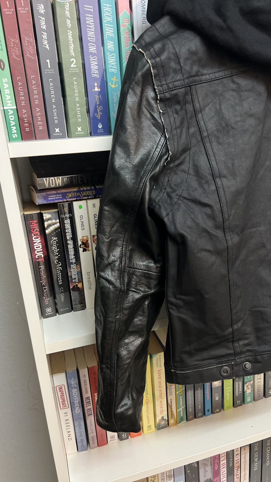 En Noir En Noir X Gap Wax Denim + Leather Jacket Size US S / EU 44-46 / 1 - 7 Thumbnail