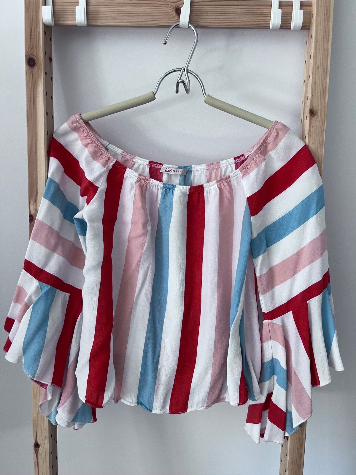 Other BSB Jeans Striped Top Butterfly Sleeves ( S ) Size S / US 4 / IT 40 - 1 Thumbnail