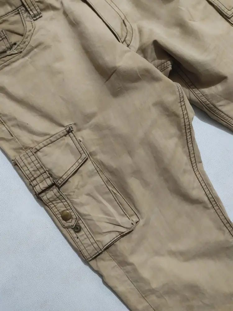 Michel Klein Vintage Michel Klein Homme pin stripe Cargo Pants Size US 32 / EU 48 - 6 Thumbnail