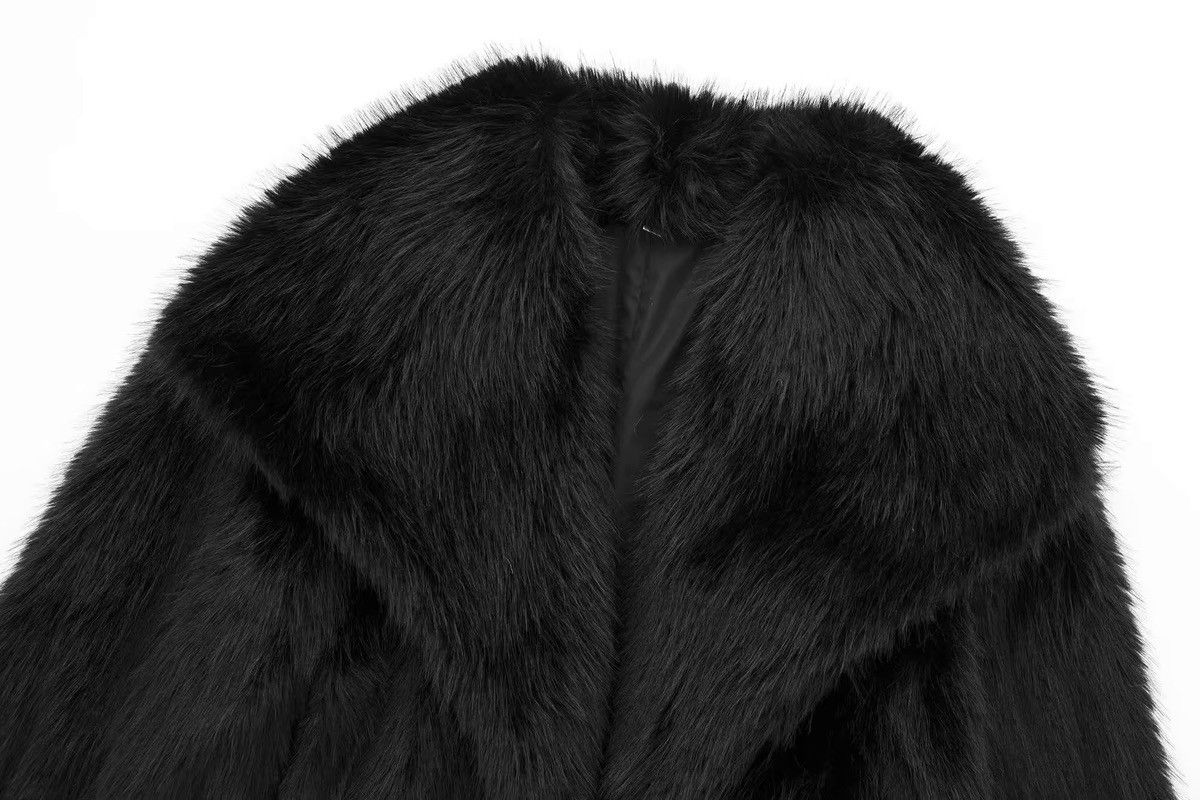Japanese Brand × Vintage Ladies Faux Fur Plush Wool Long Sleeve Jacket Size M / US 6-8 / IT 42-44 - 3 Thumbnail