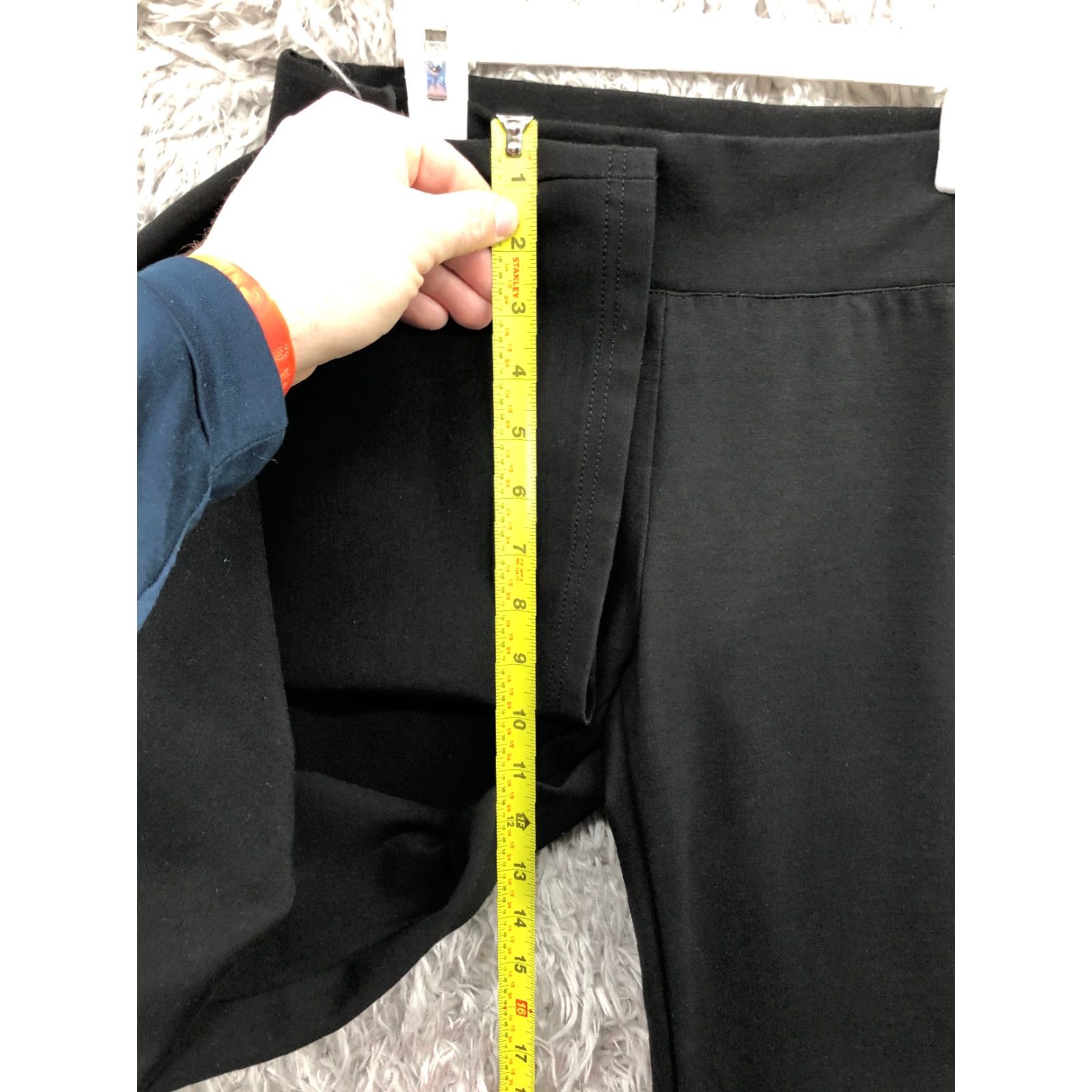 Insight Insight Pull On Rayon Pants Womens Size 6 Black Mid Rise Flare Size 28" / US 6 / IT 42 - 4 Thumbnail